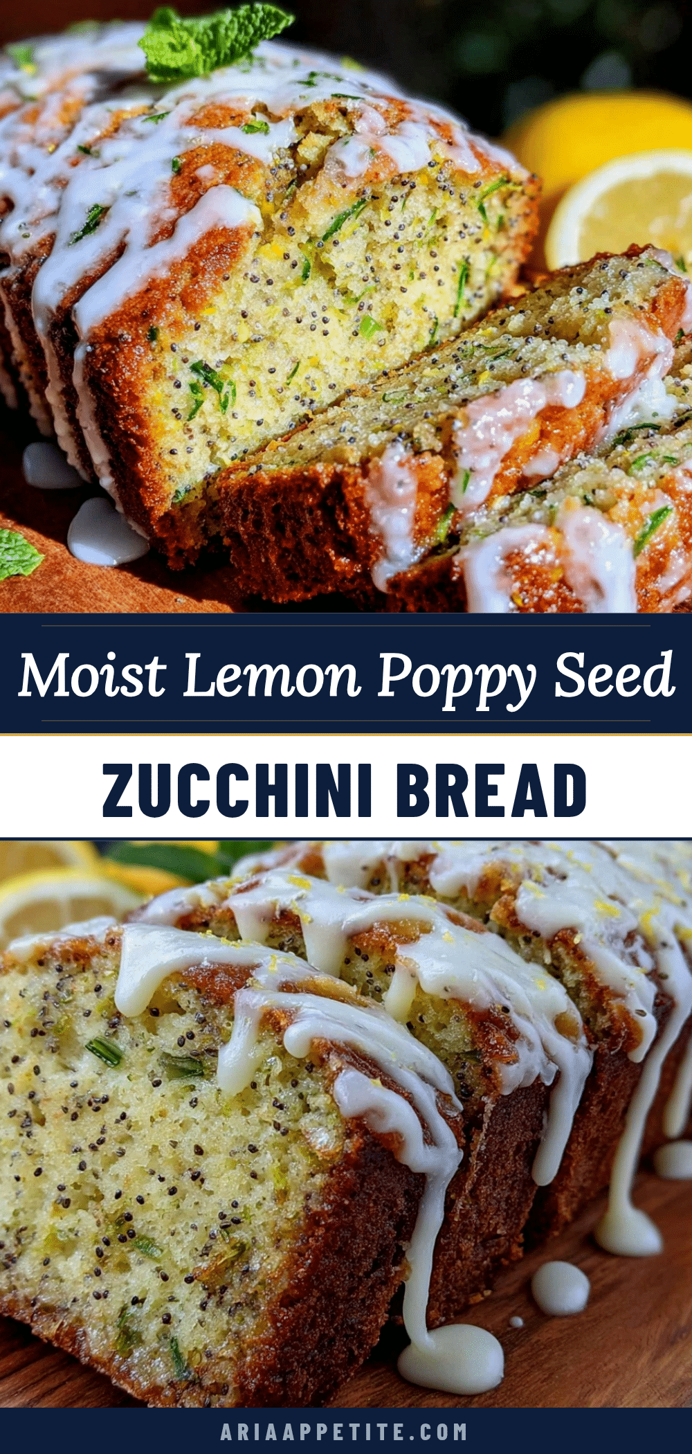 moist lemon poppy seed zucchini bread recipe