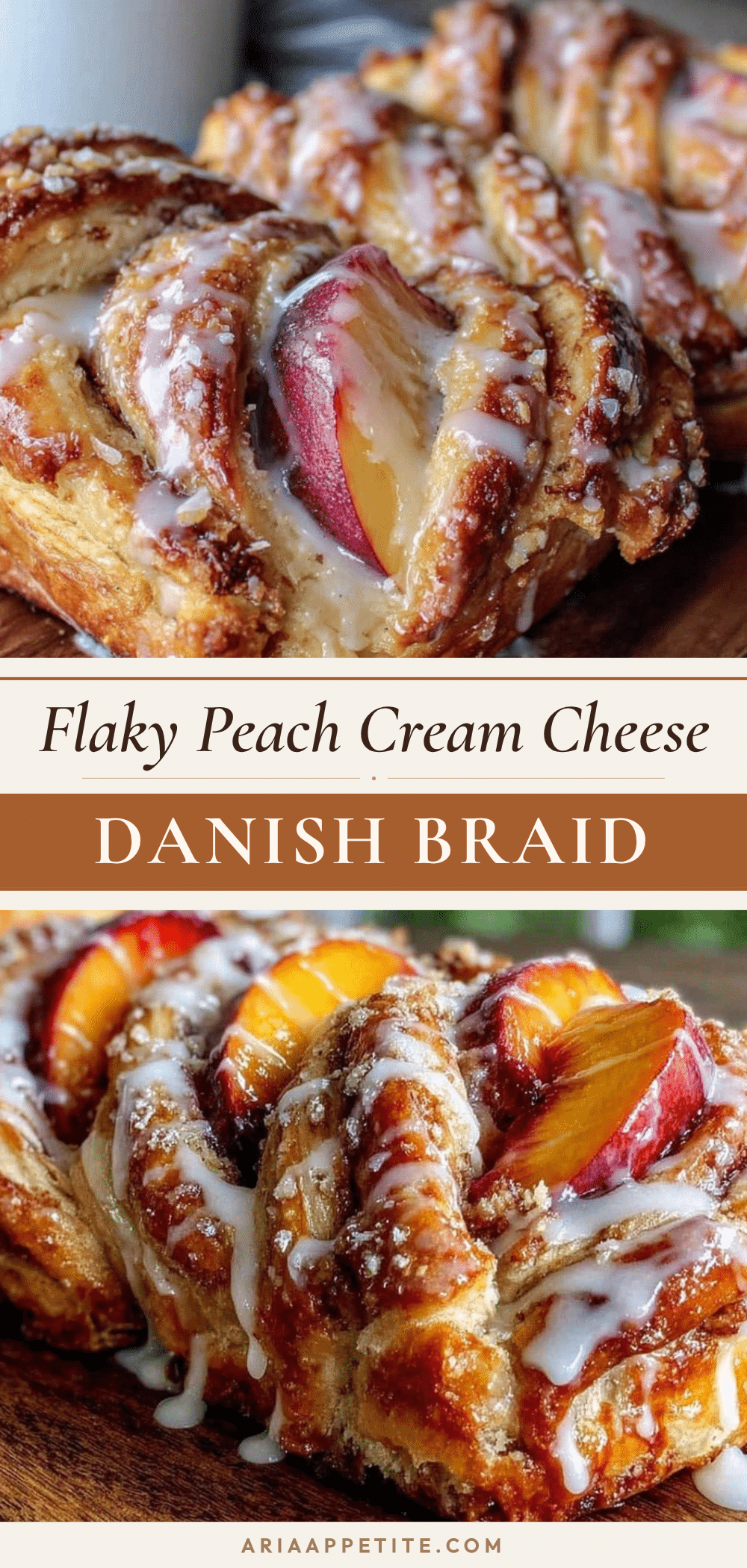 Peach Cream Cheese Danish Braid recipe