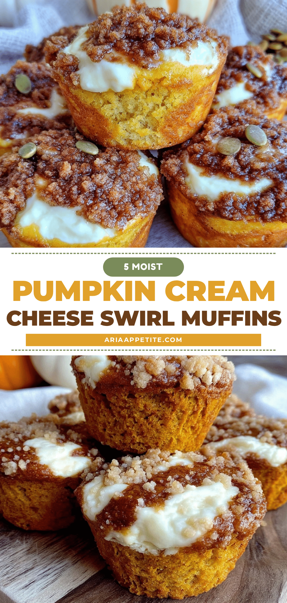 pumpkin cream cheese swirl muffins recipe