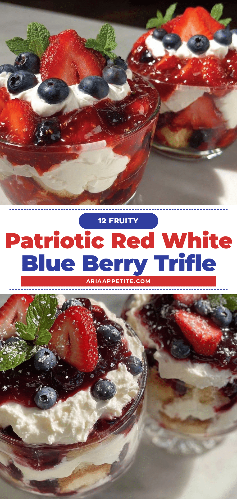 red white and blue layered trifle recipe