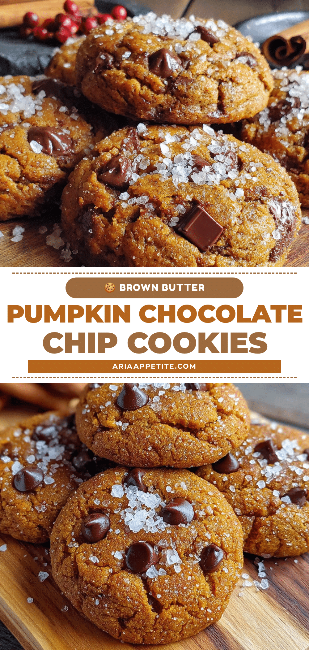 brown butter pumpkin chocolate chip cookies recipe
