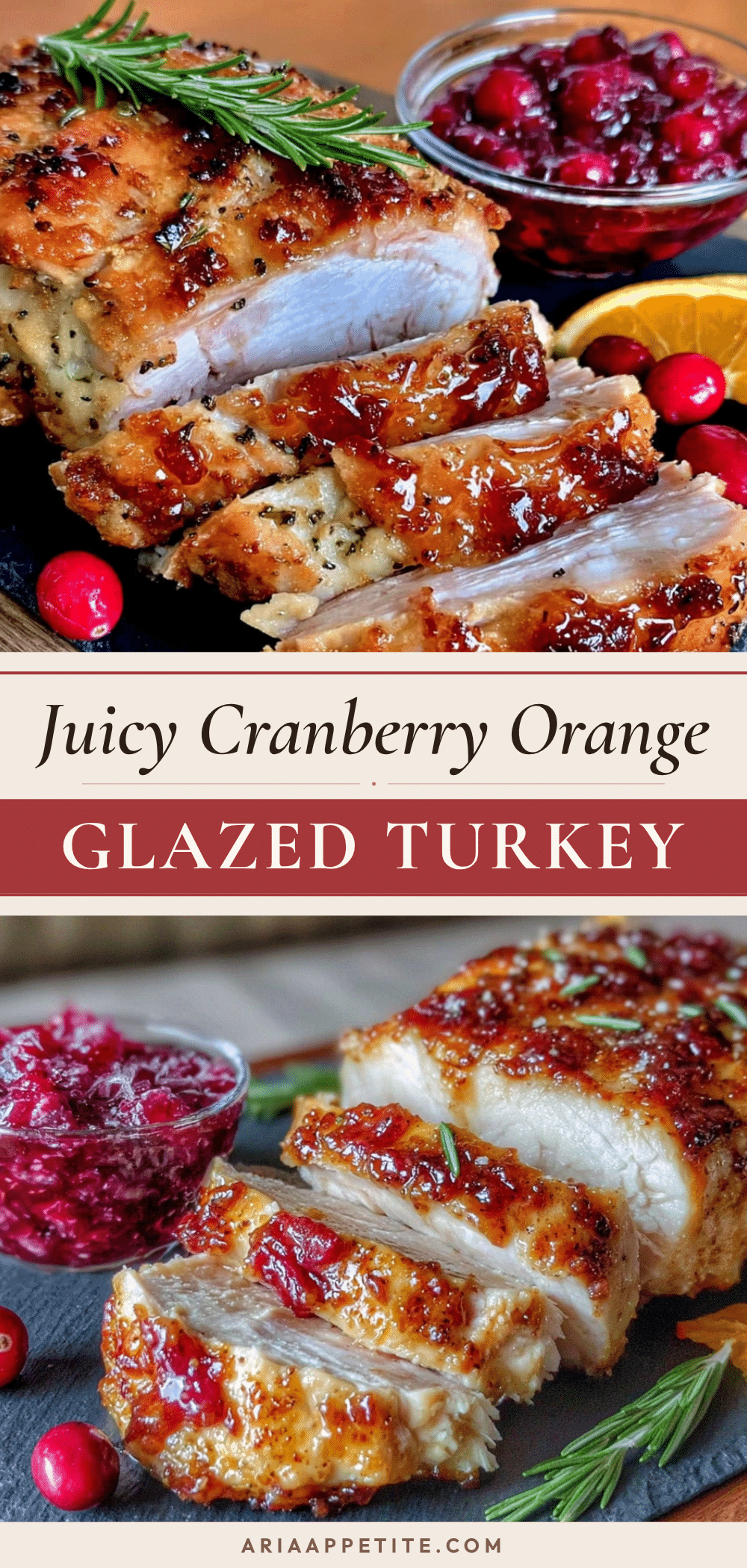 cranberry orange glazed turkey breast recipe