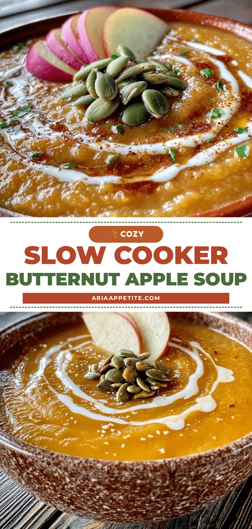 creamy slow cooker butternut squash apple soup recipe