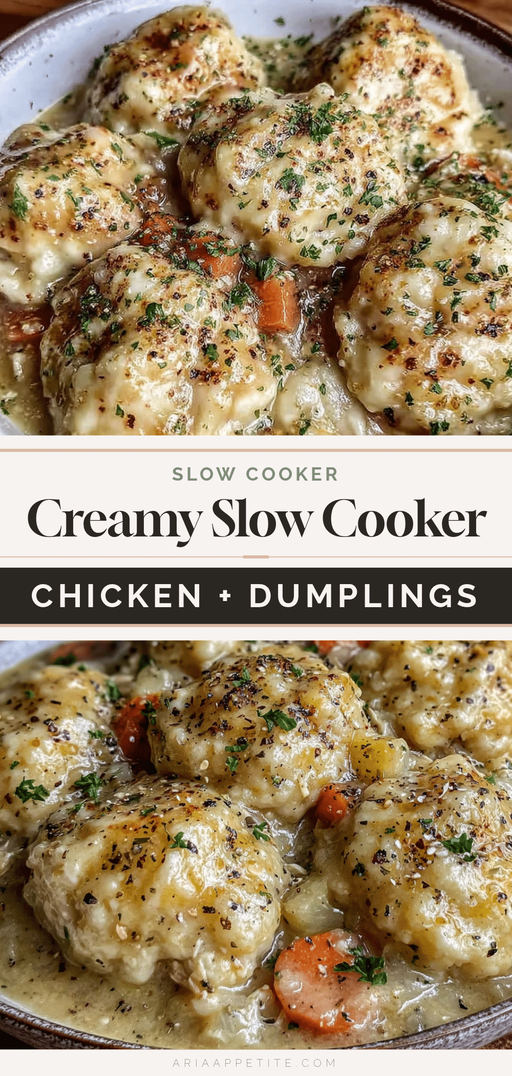 creamy slow cooker chicken and dumplings recipe