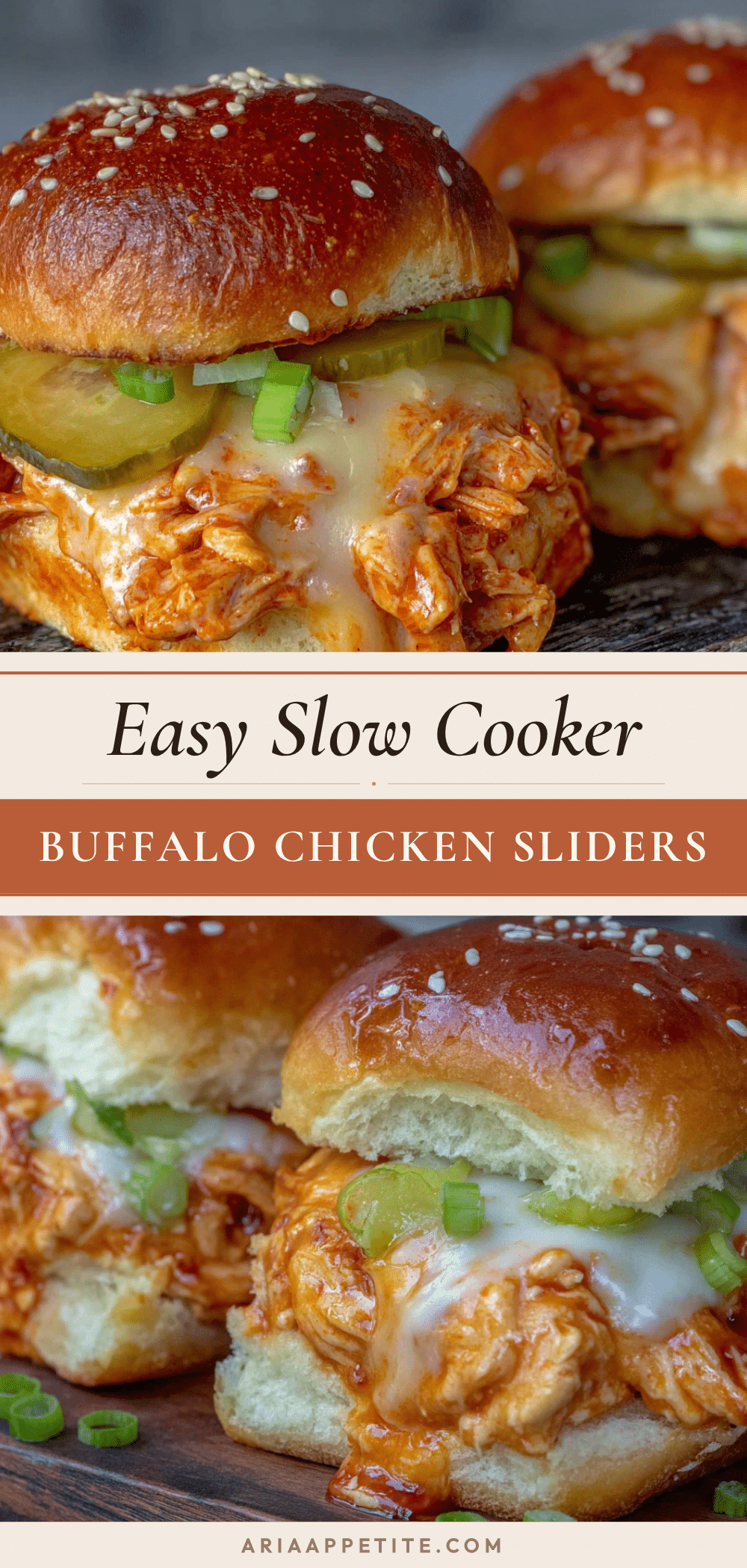 crockpot buffalo chicken sliders recipe