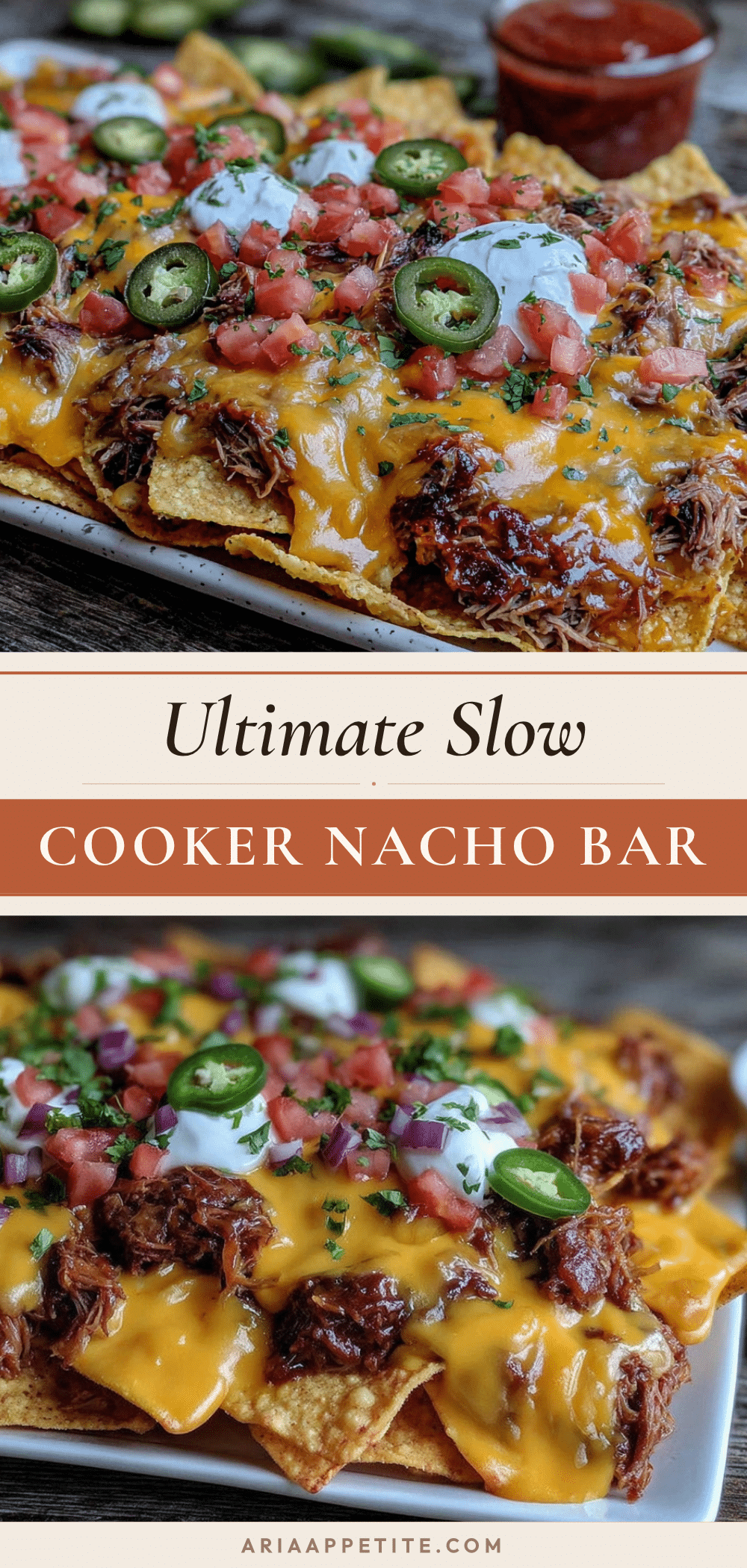 easy slow cooker loaded nacho bar with pulled pork recipe