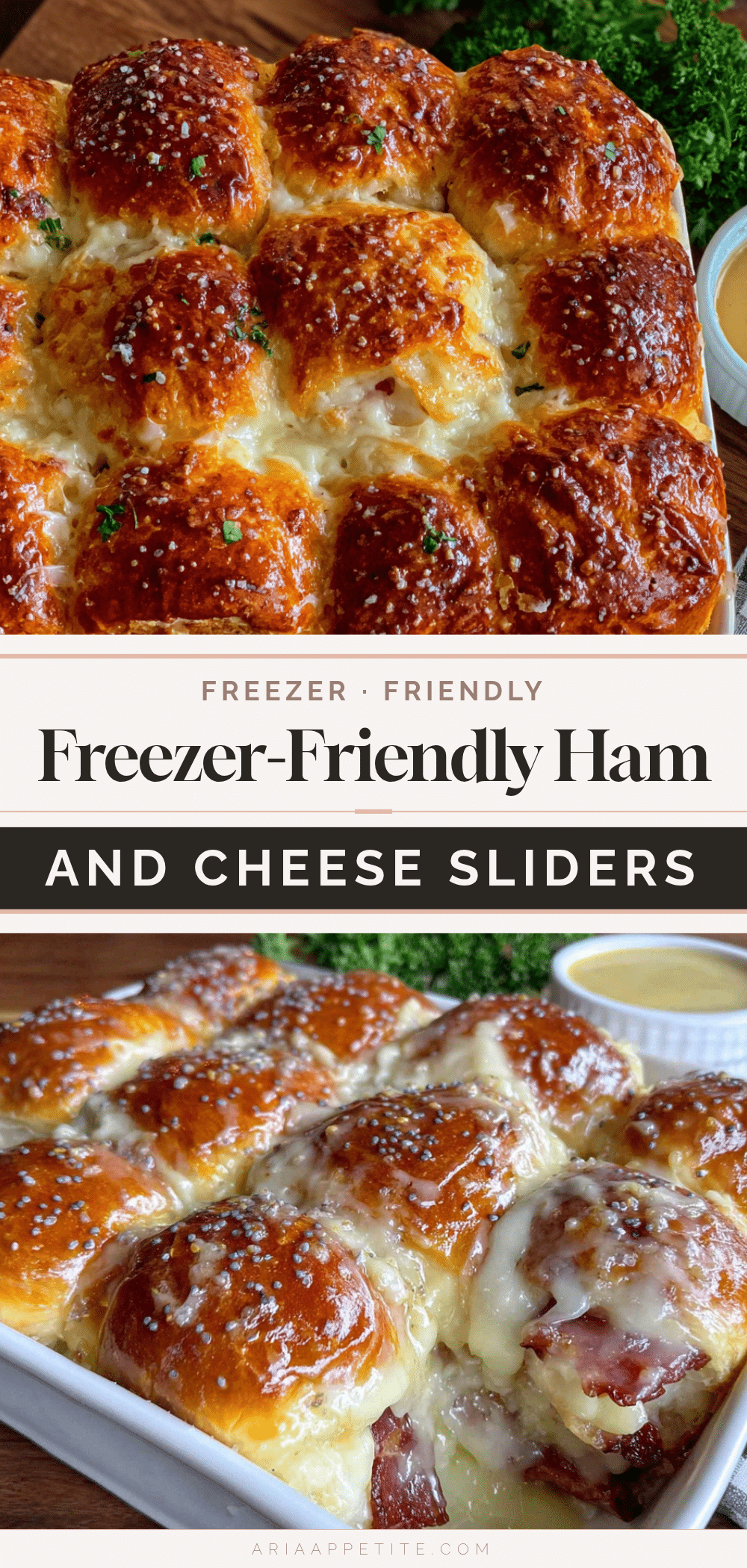 freezer ham and cheese sliders recipe