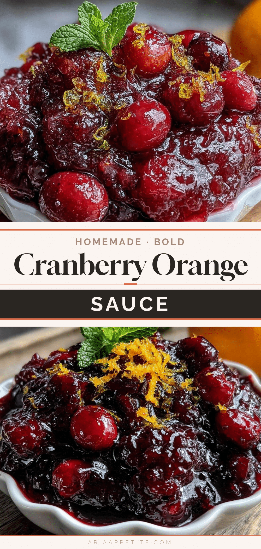fresh cranberry orange sauce with zest recipe