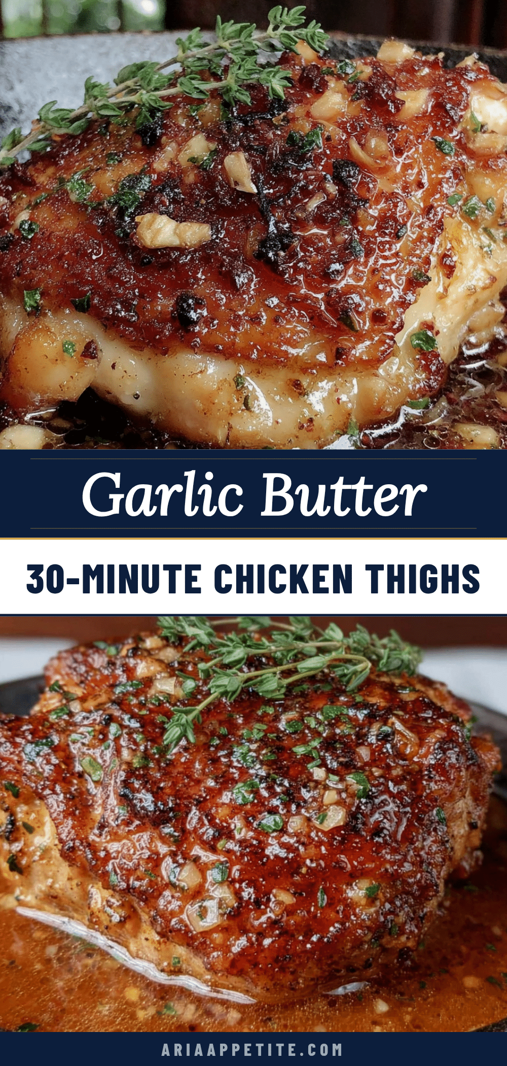 garlic butter chicken thighs recipe
