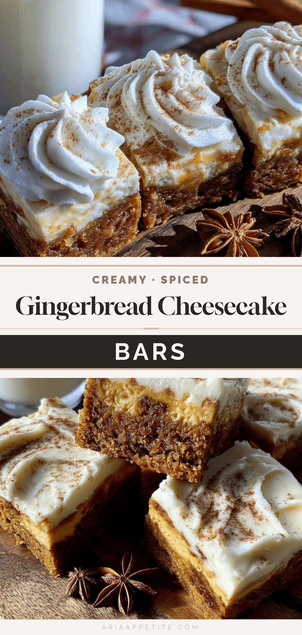 gingerbread cheesecake bars recipe