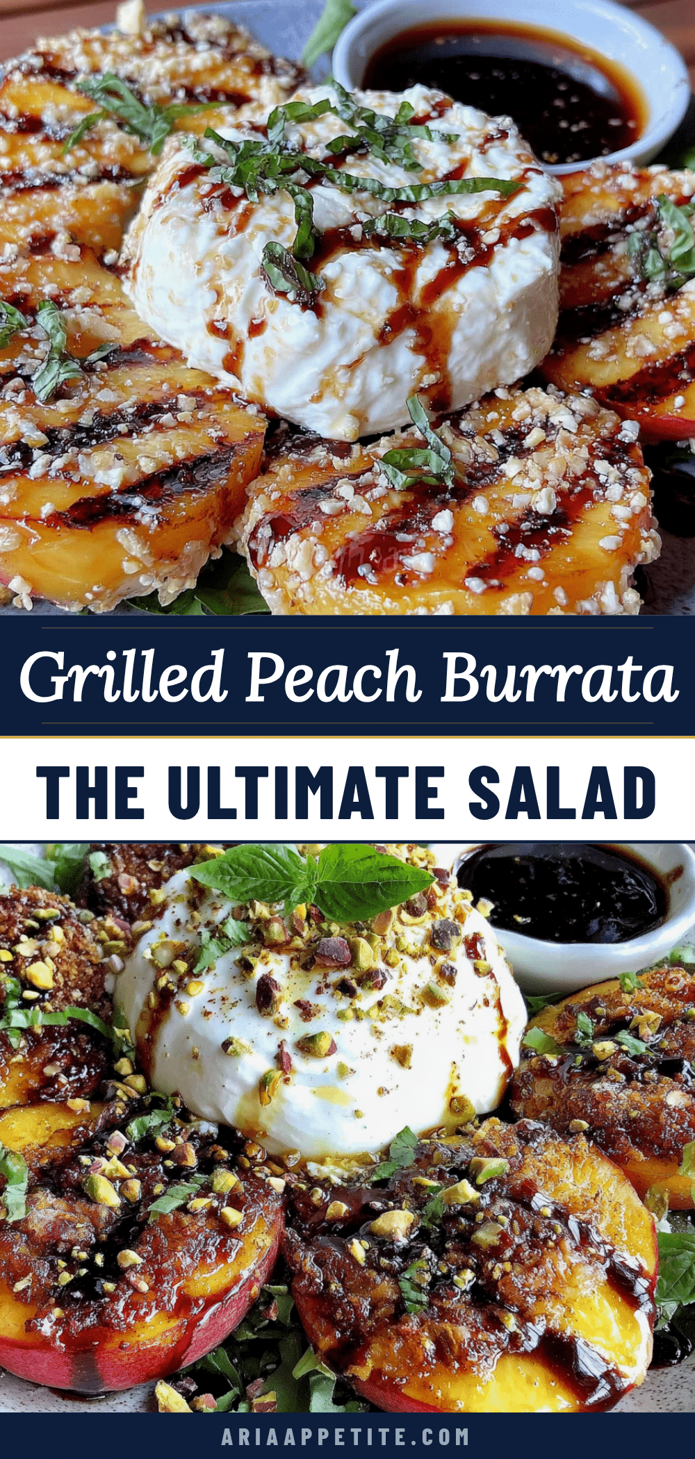 grilled peach and burrata salad recipe