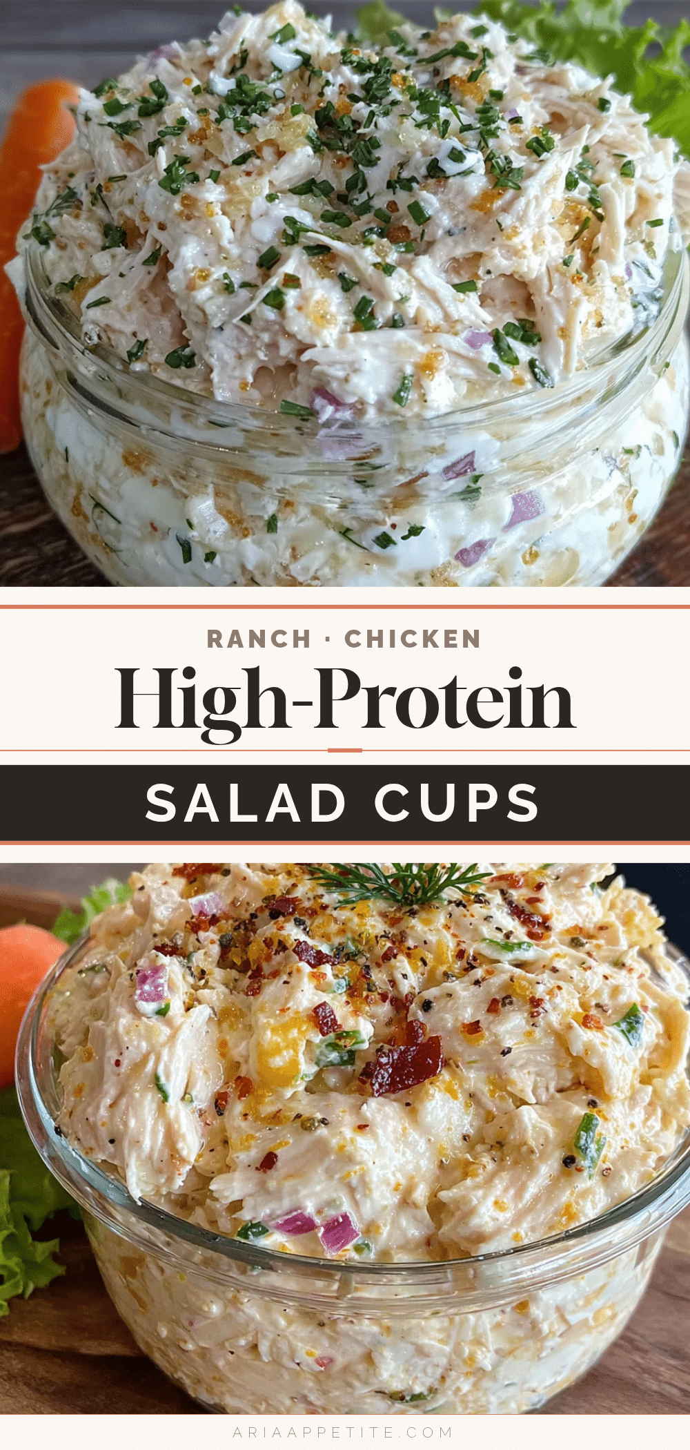 high-protein ranch chicken salad lunch box cups recipe
