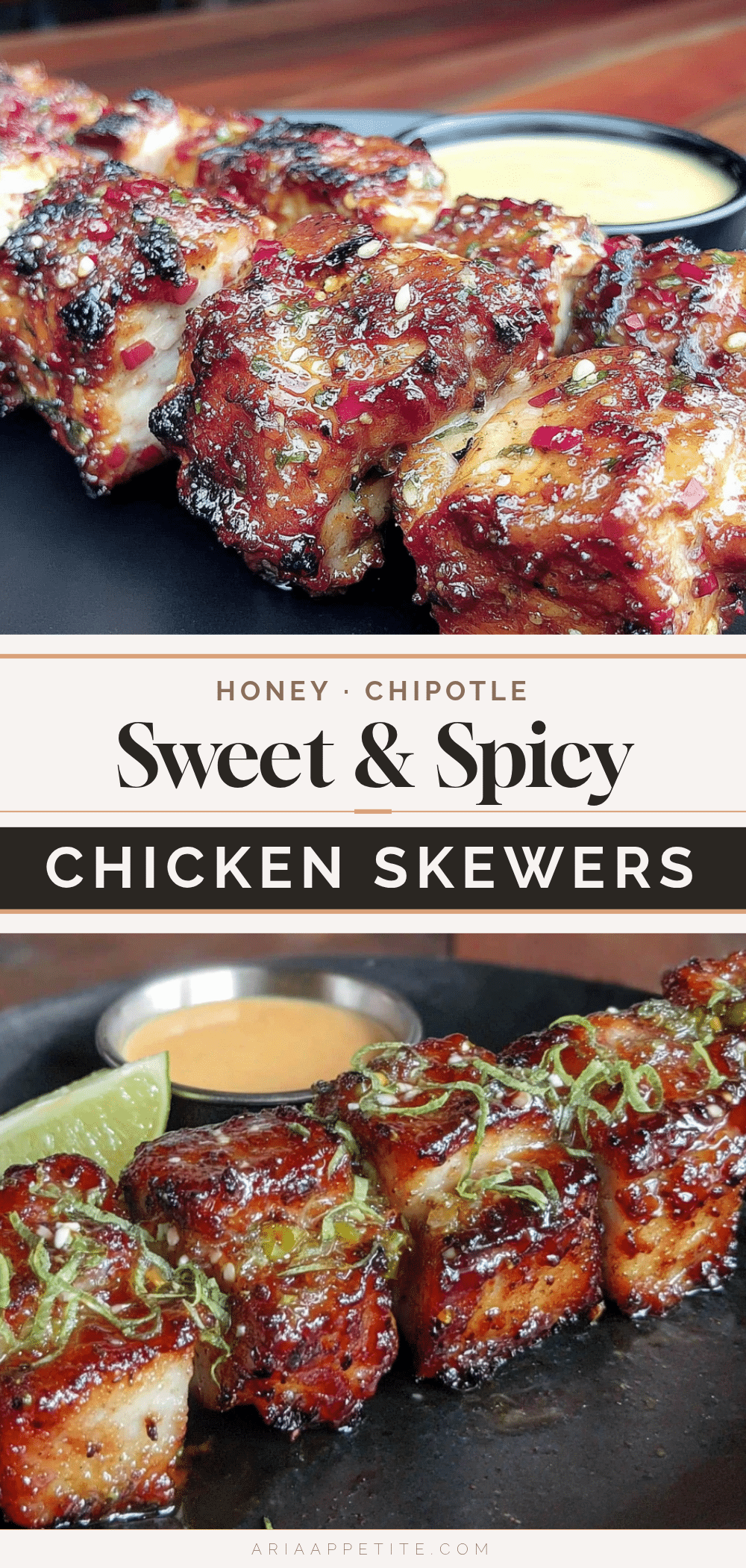 honey chipotle chicken skewers recipe