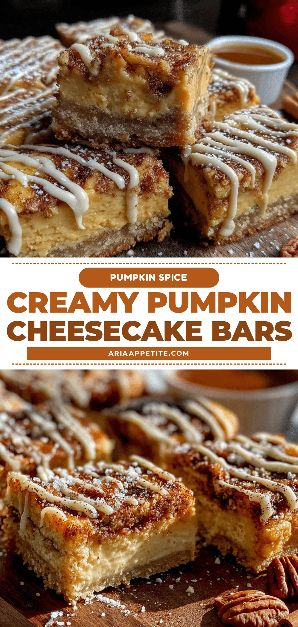 pumpkin cheesecake cinnamon roll bars recipe
