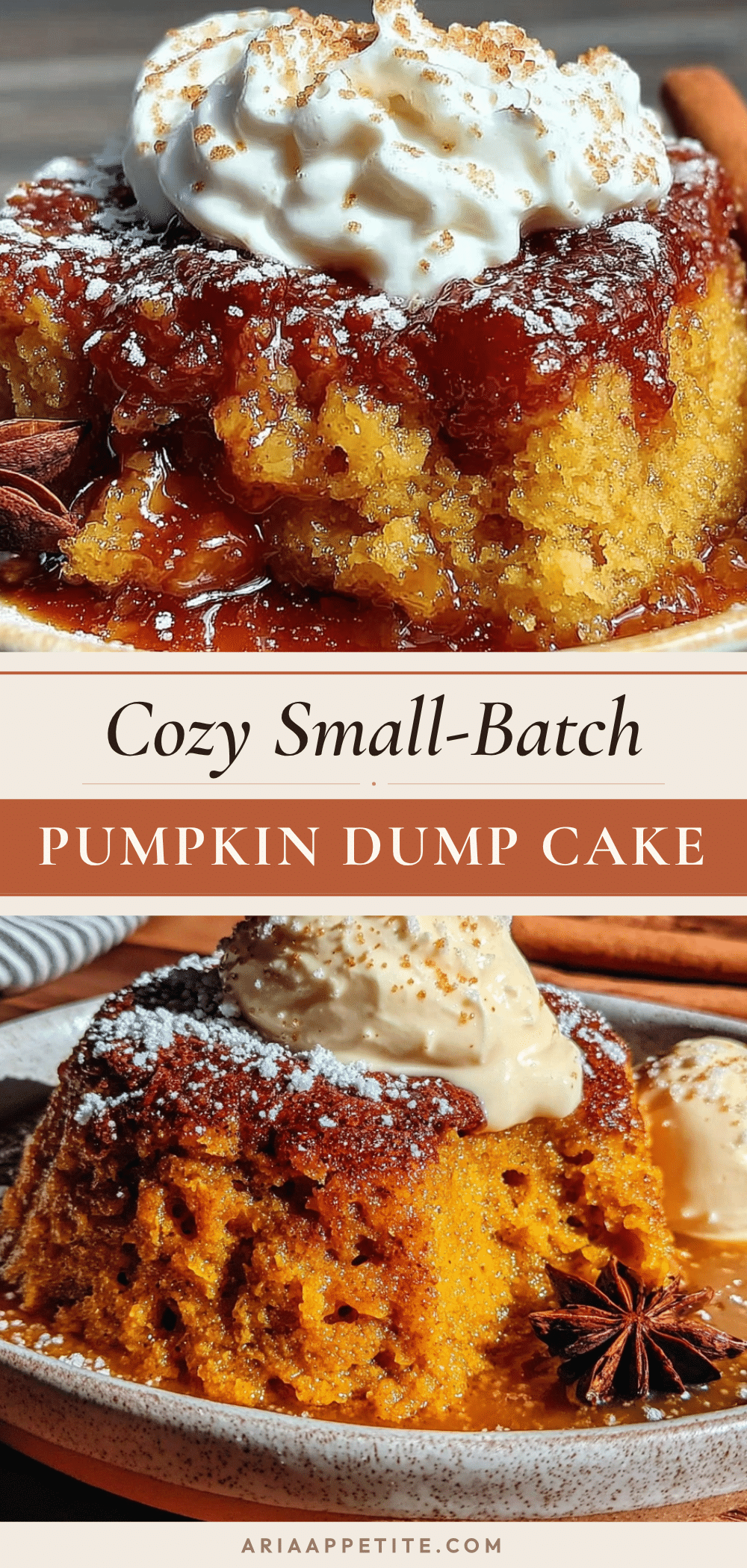 pumpkin dump cake for two recipe