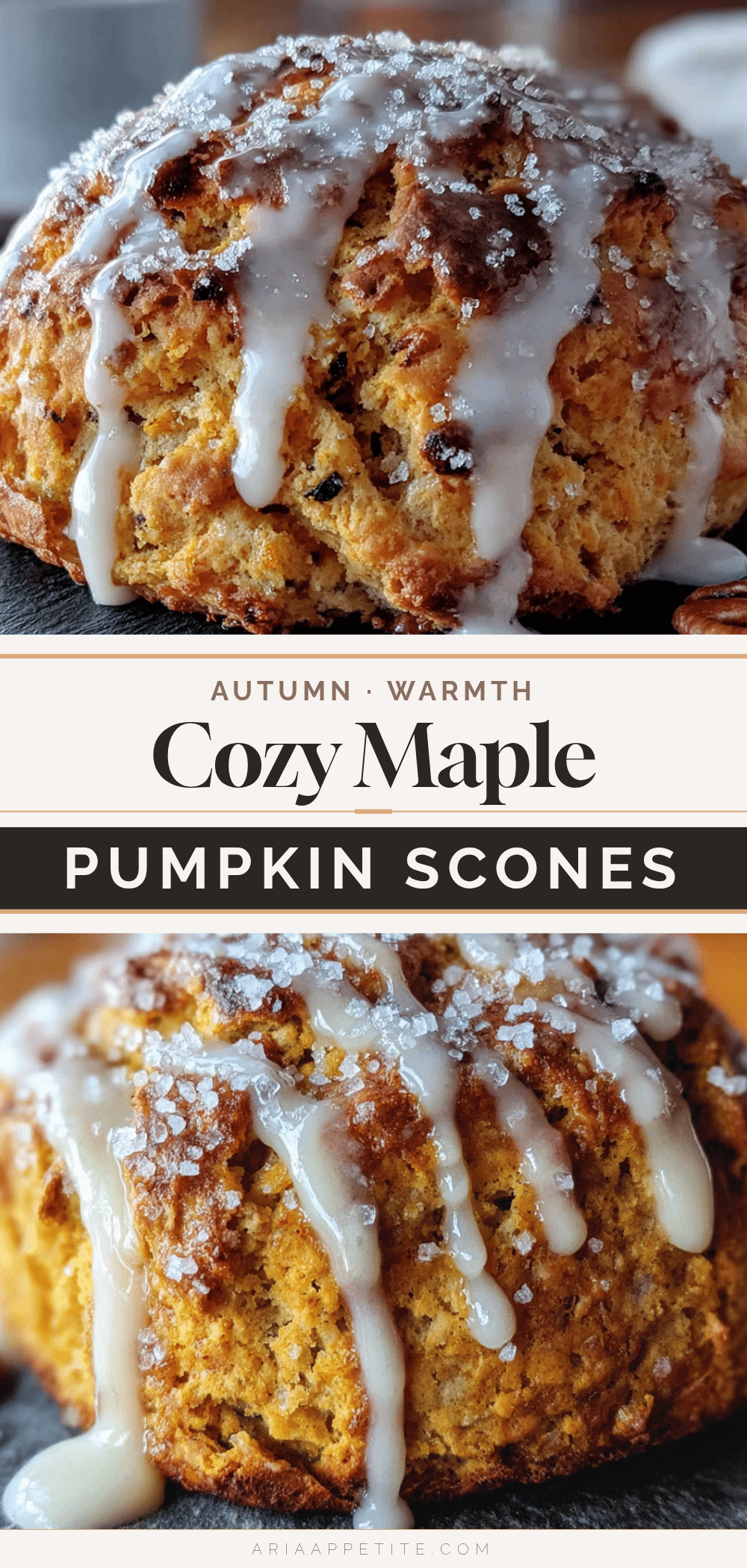 pumpkin scones with maple icing recipe