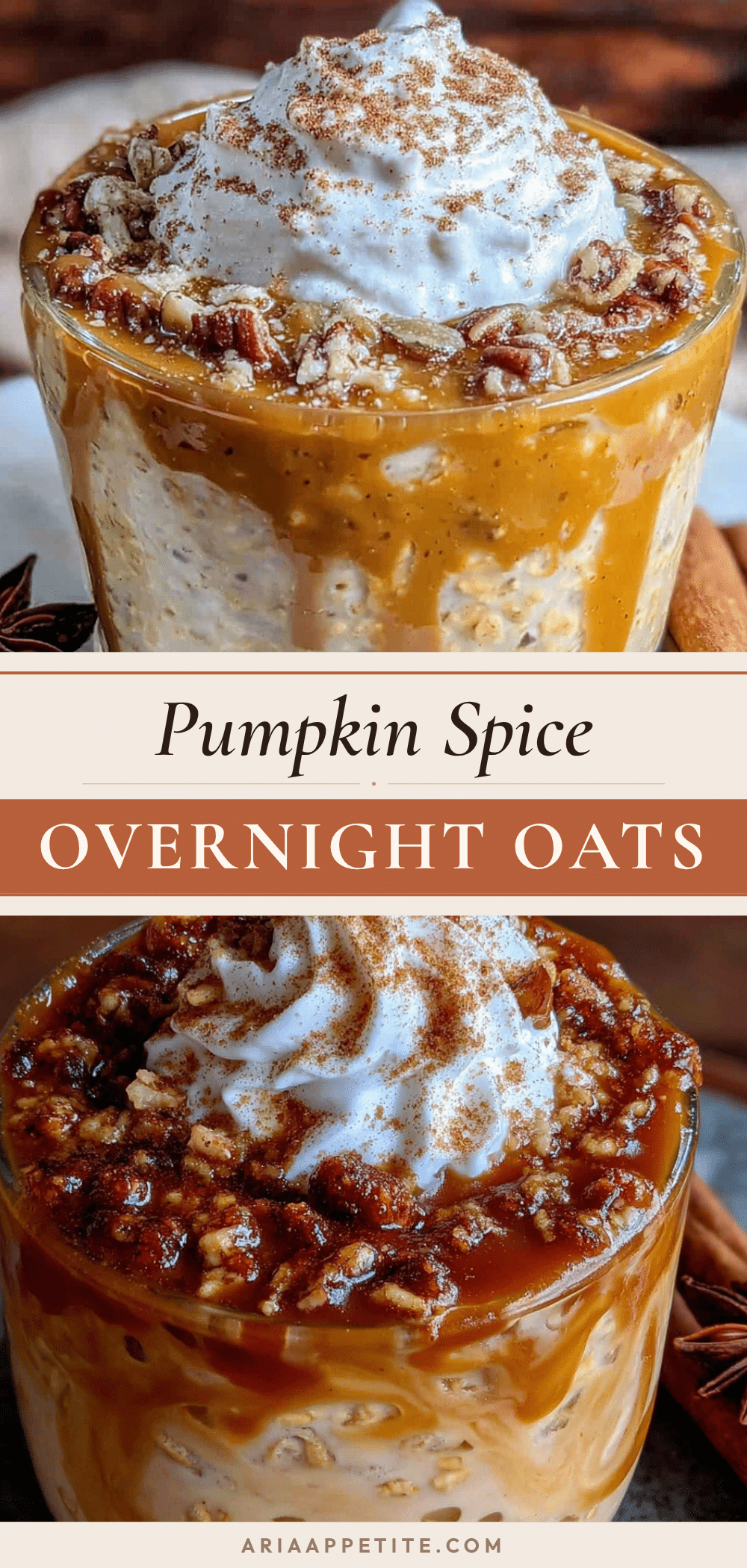 pumpkin spice latte overnight oats recipe