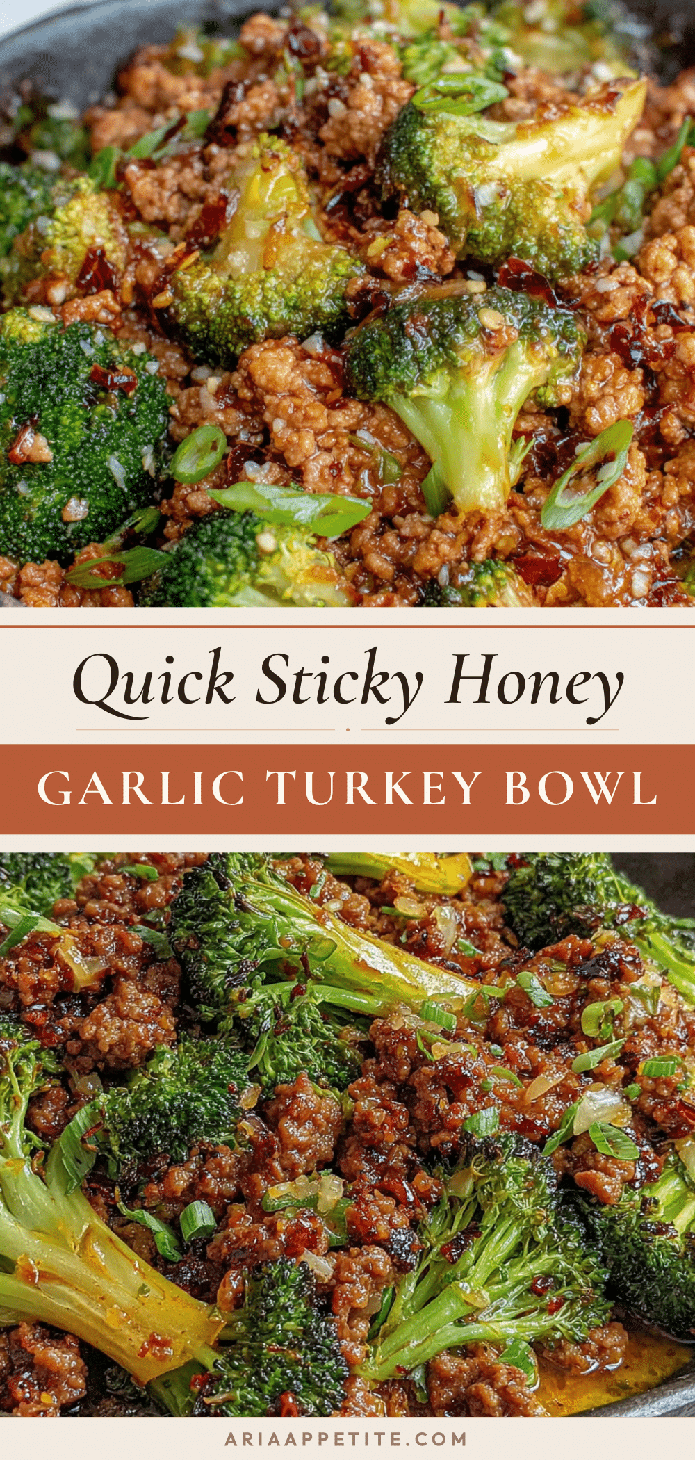 quick honey garlic ground turkey and broccoli skillet recipe