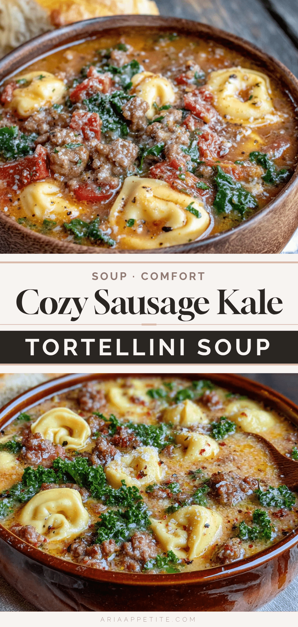 Sausage and kale tortellini soup recipe