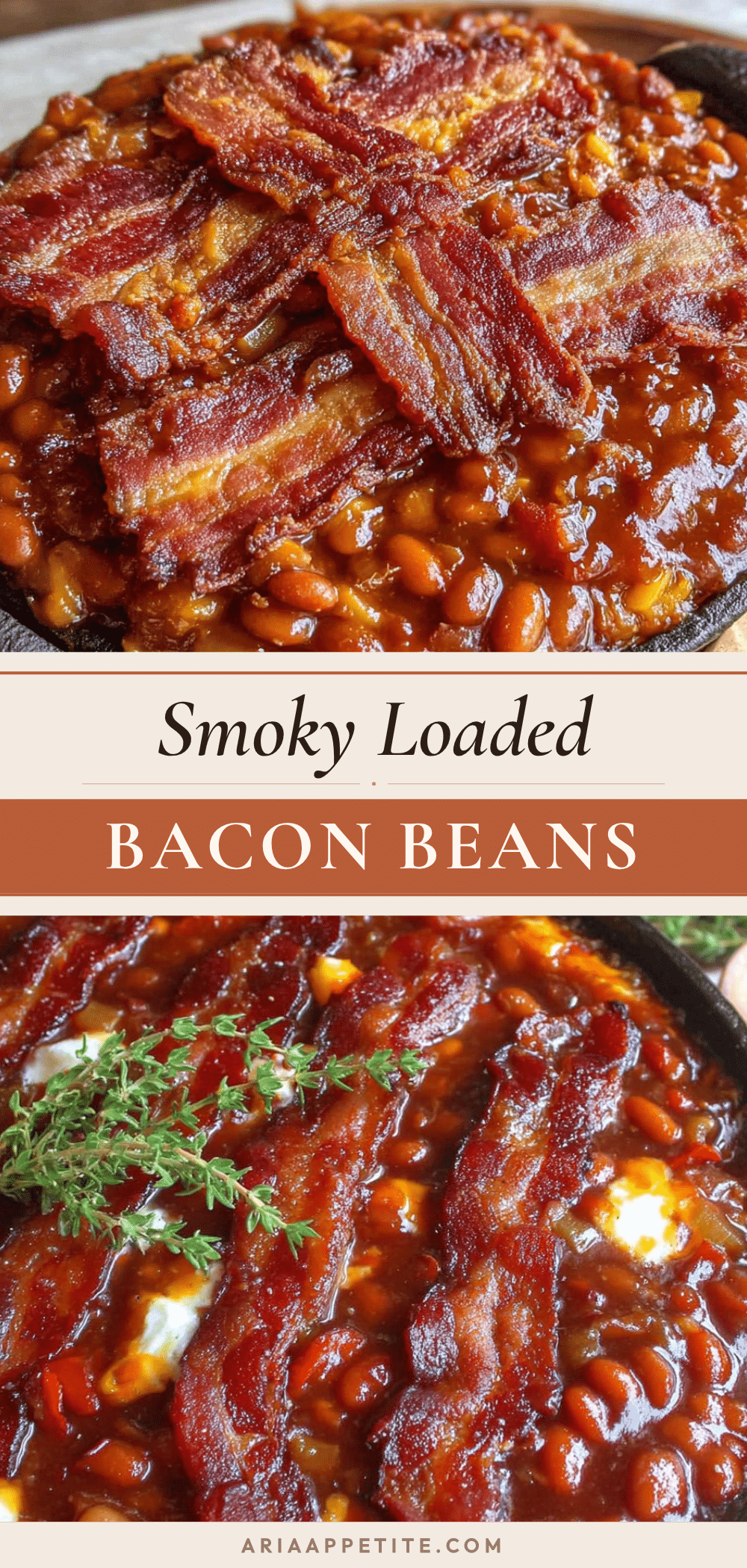 Smoky Loaded Bacon Baked Beans recipe