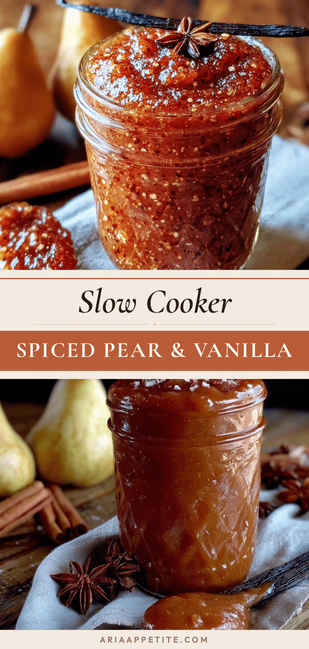 spiced pear vanilla butter recipe