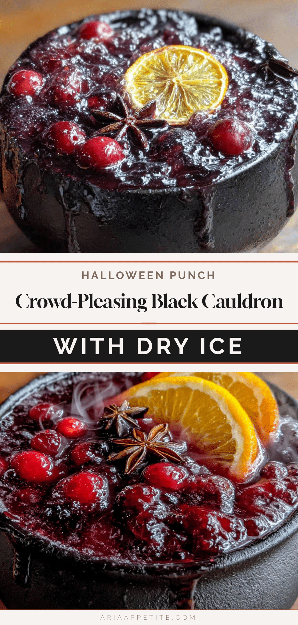 black cauldron halloween punch with dry ice recipe
