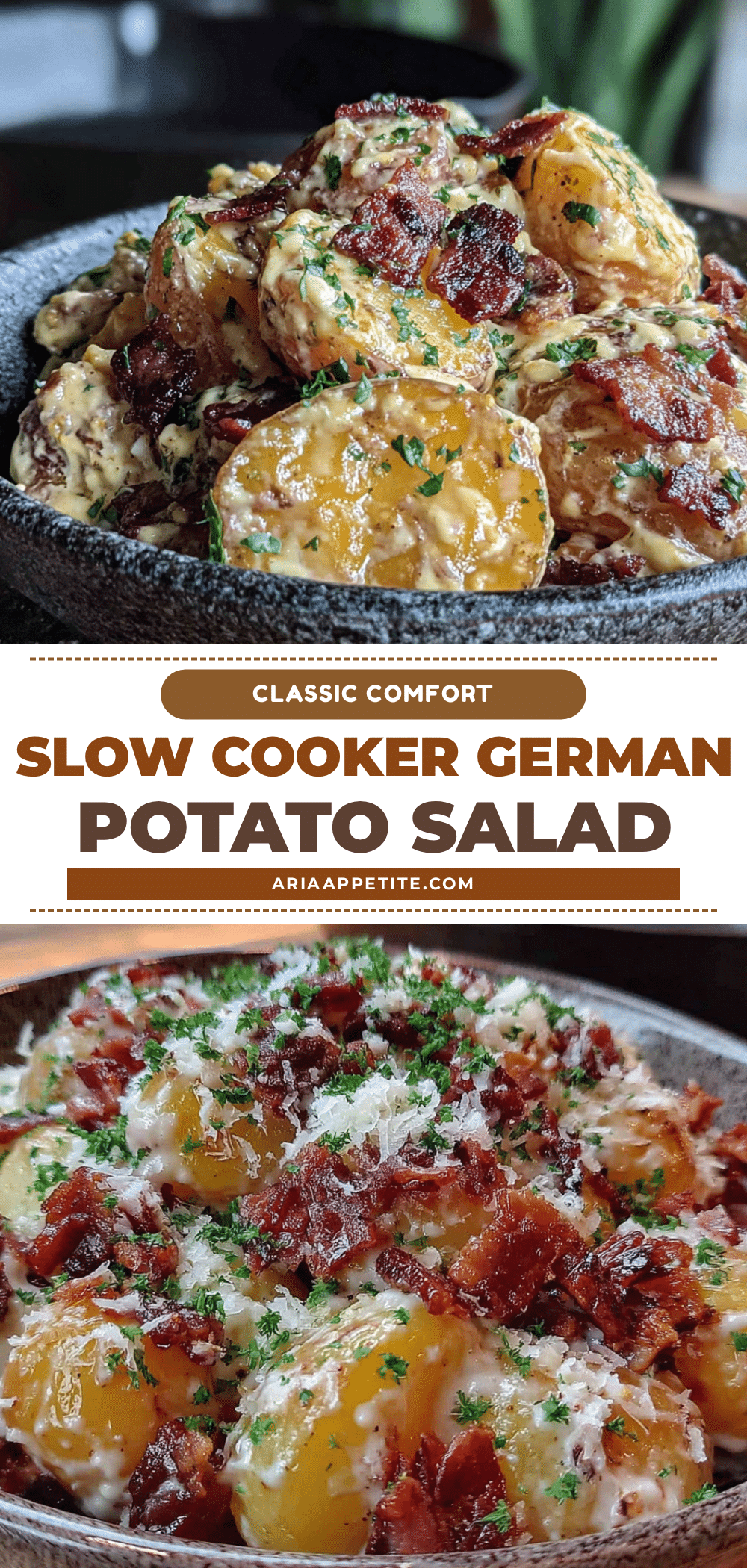 classic slow cooker german potato salad with bacon recipe