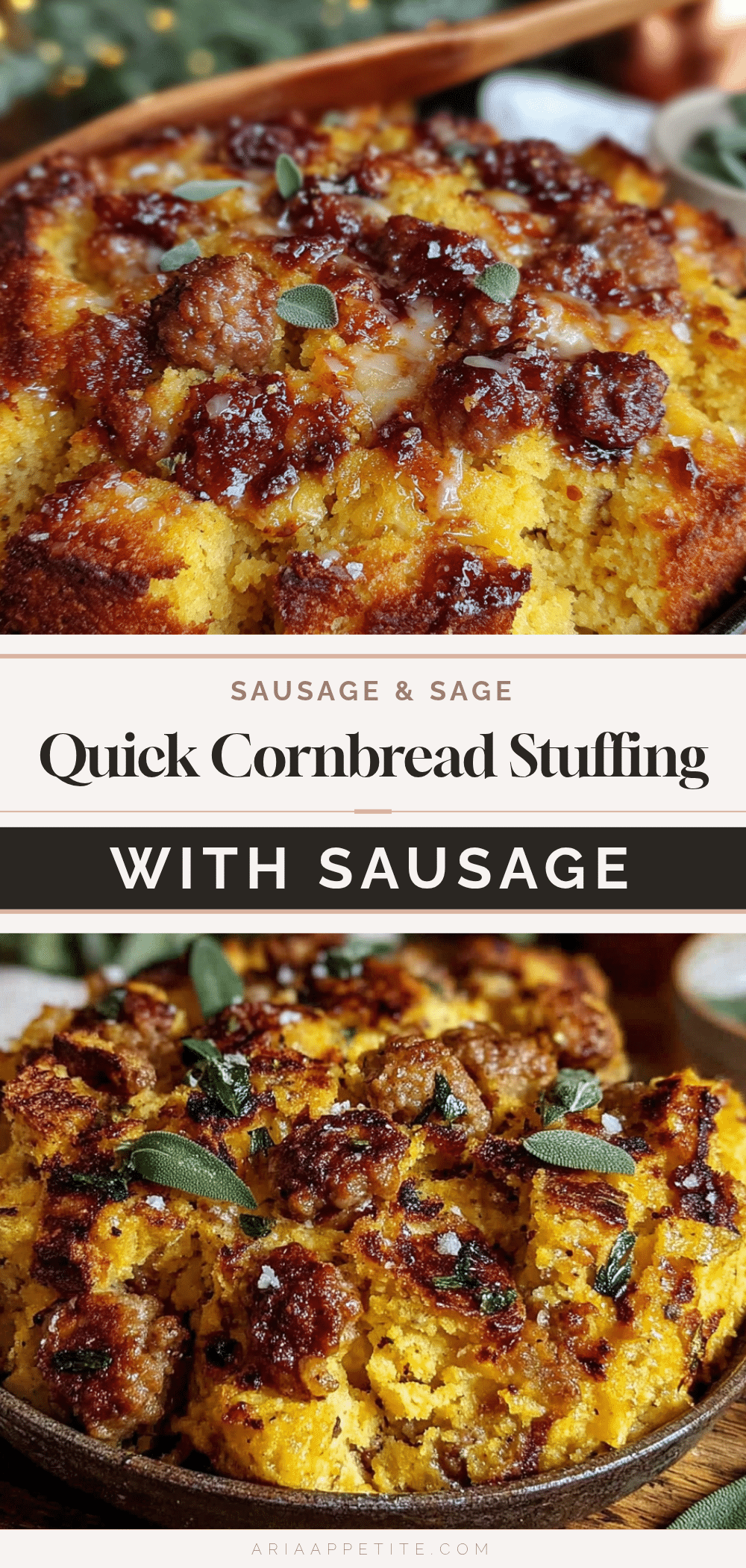 cornbread stuffing with sausage and sage recipe