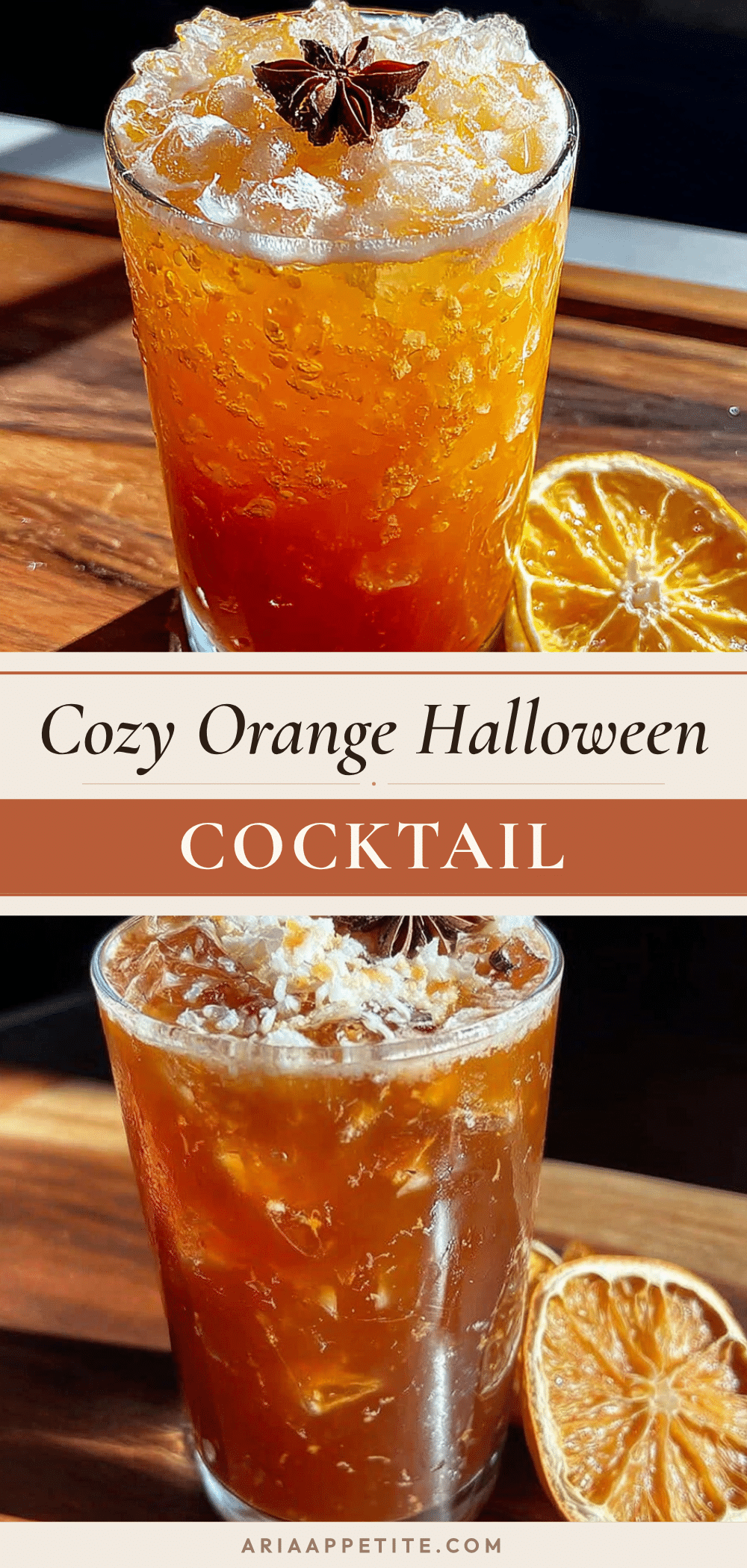 Cozy Orange Halloween Cocktail recipe