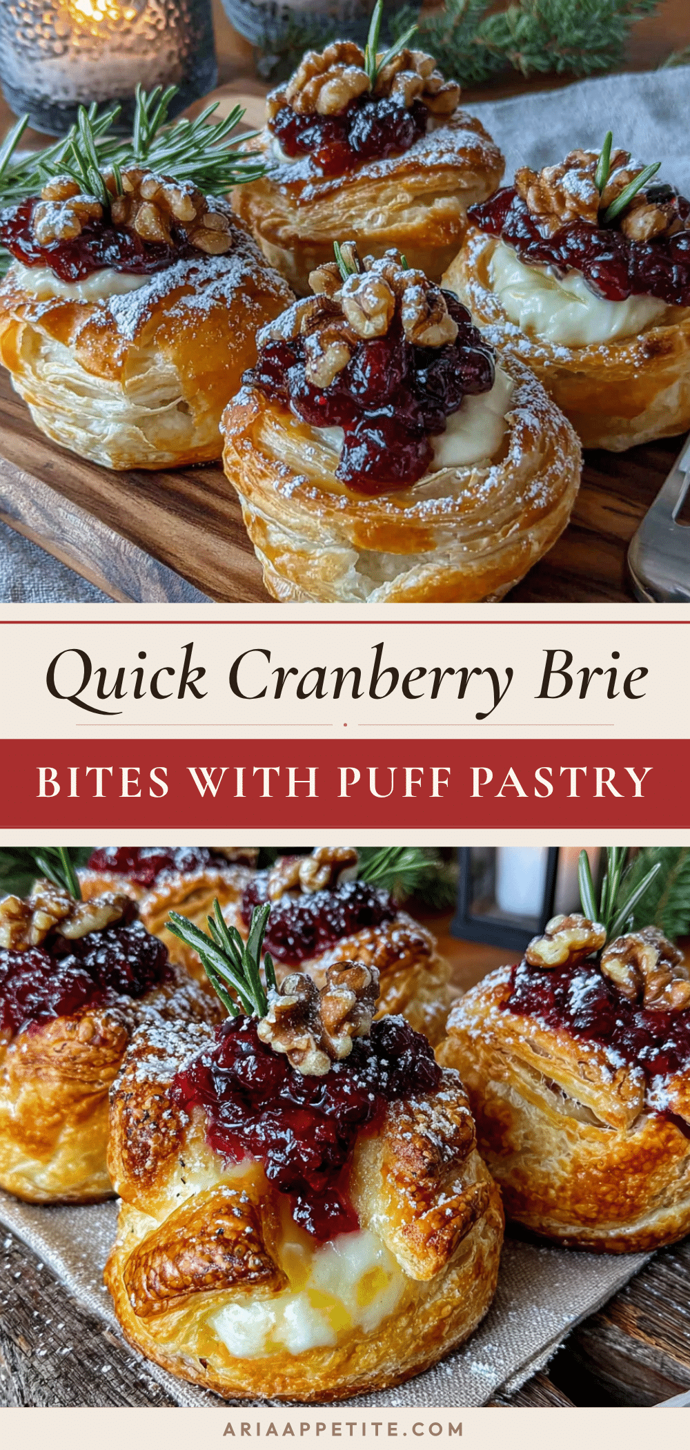 cranberry brie bites recipe