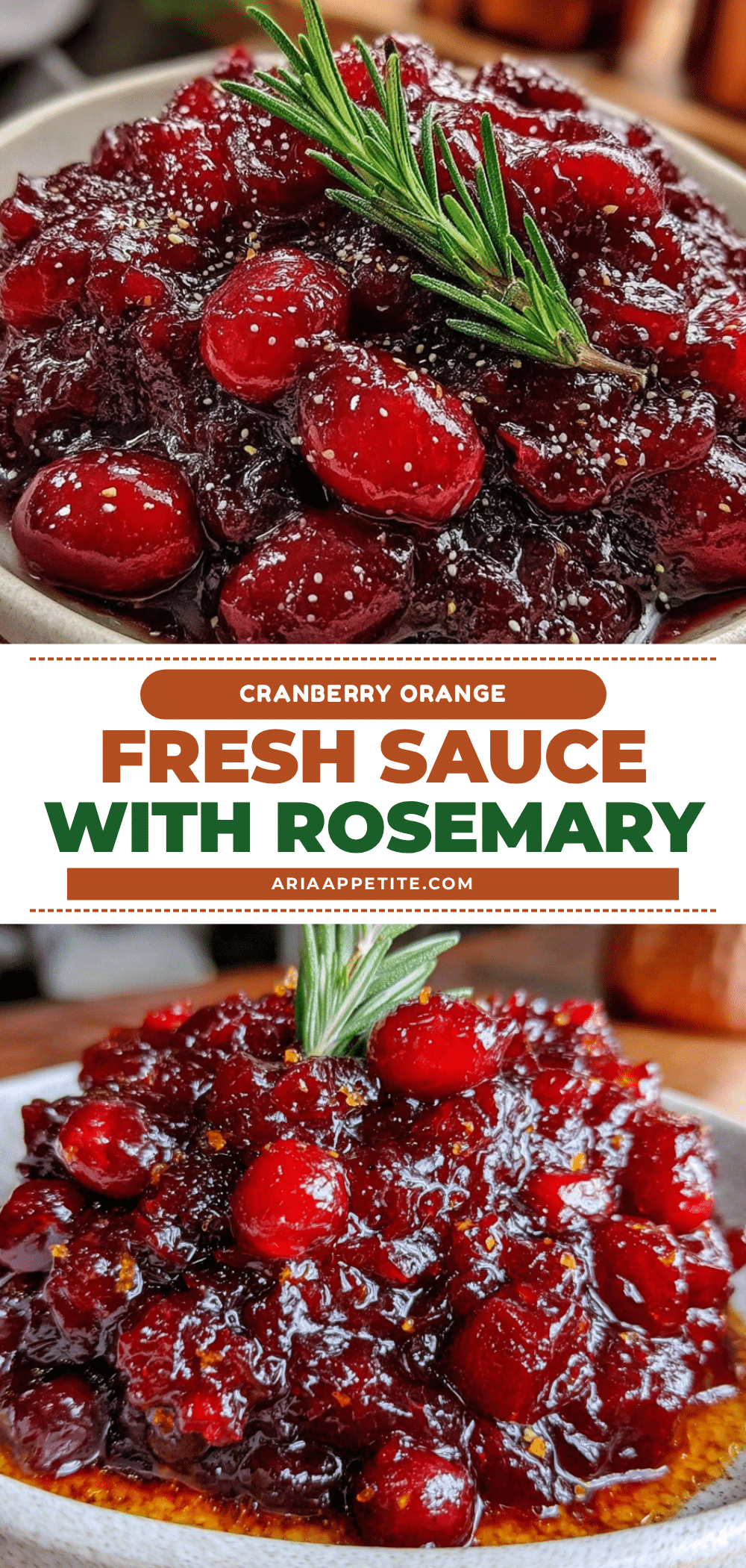 cranberry orange sauce with rosemary recipe