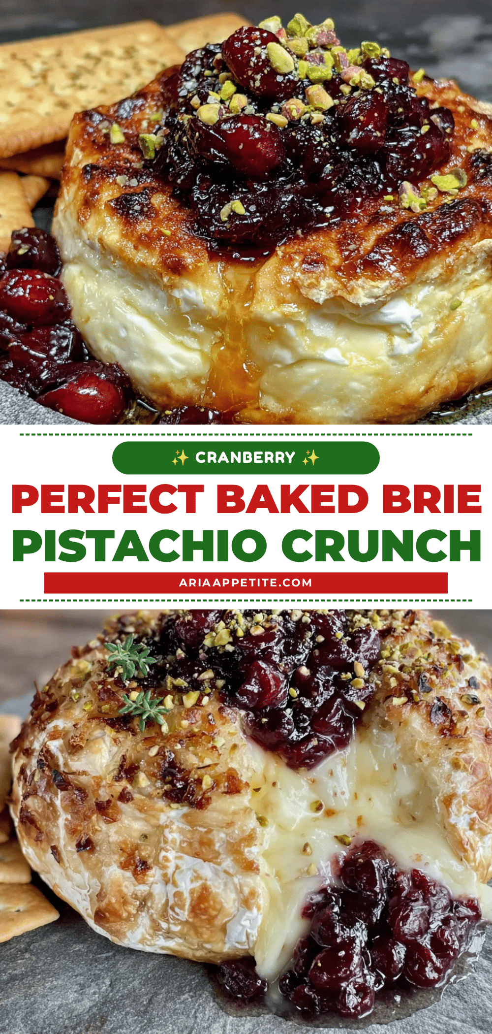 cranberry pistachio baked brie recipe
