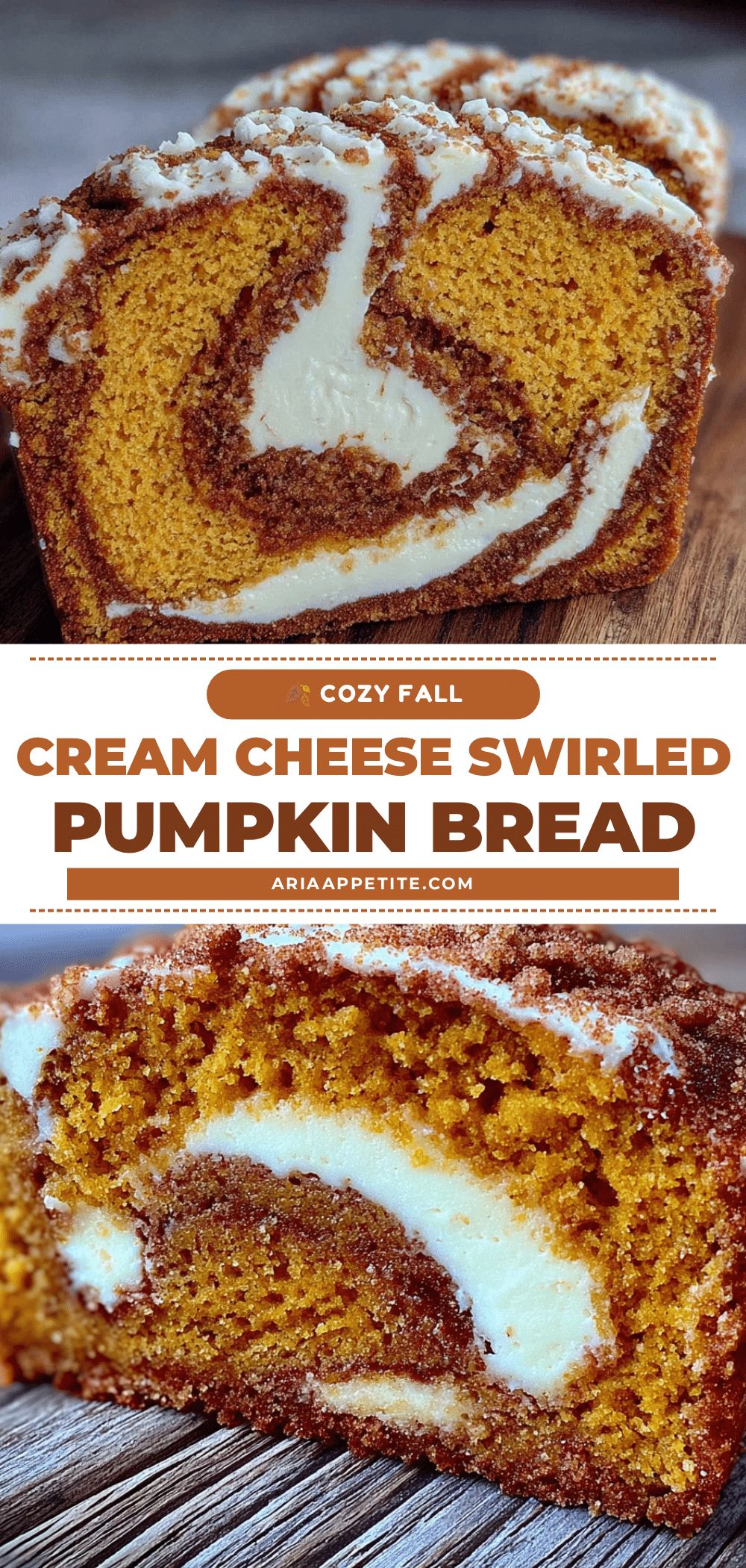 cream cheese swirled pumpkin bread recipe