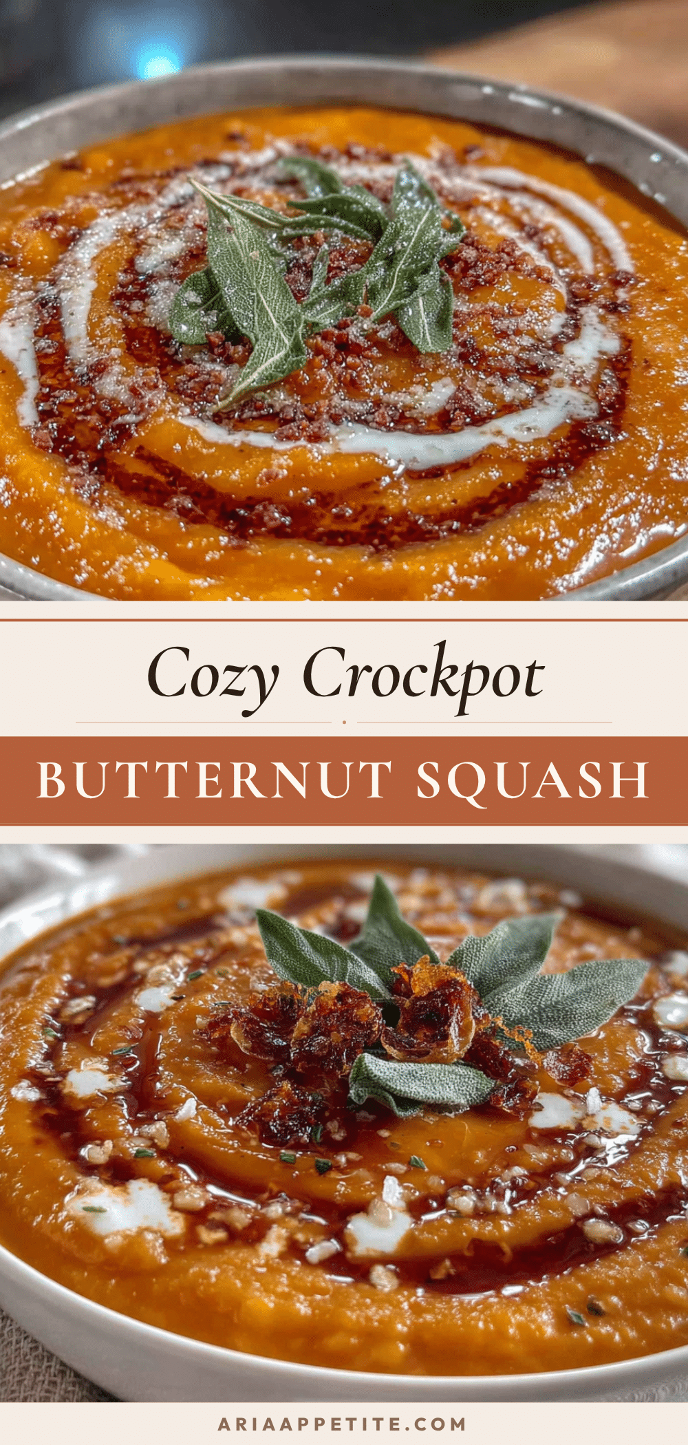crockpot butternut squash soup with brown butter recipe