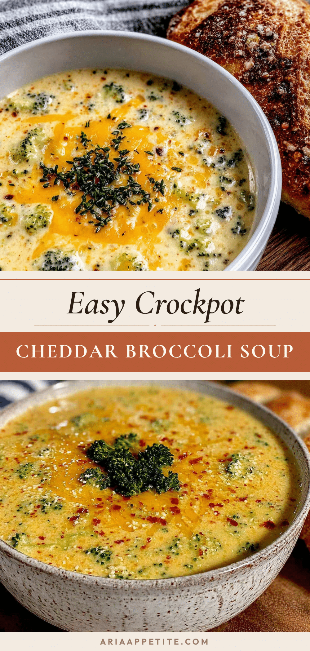 crockpot cheddar broccoli soup recipe