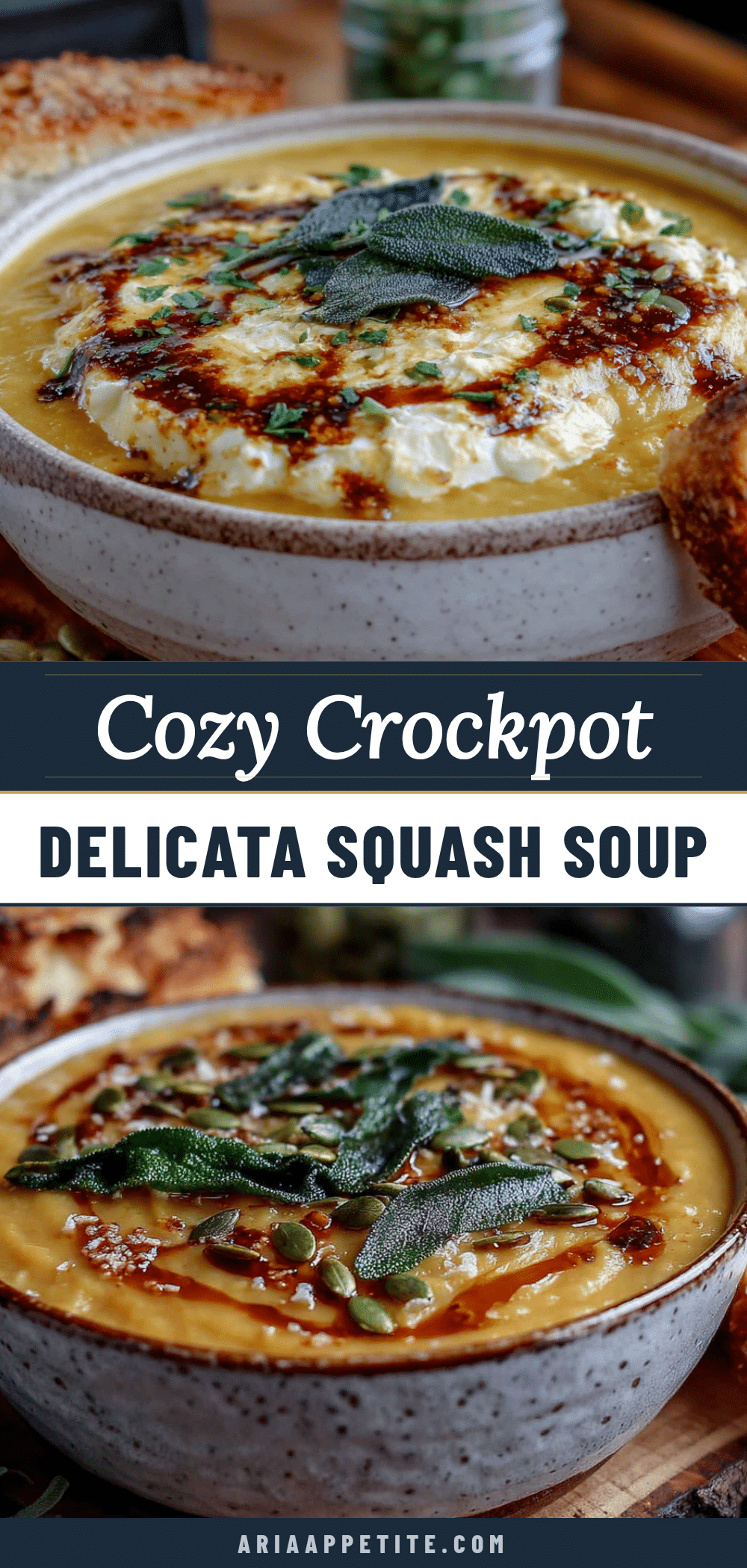 Crockpot Delicata Squash Soup recipe
