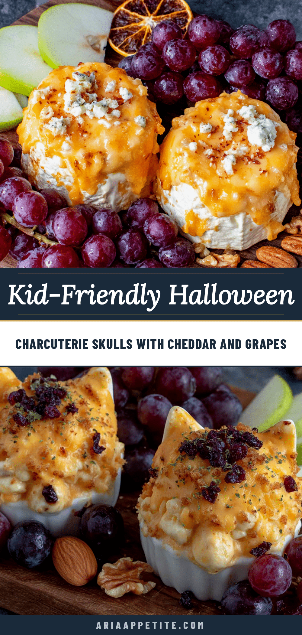 Halloween charcuterie skulls recipe