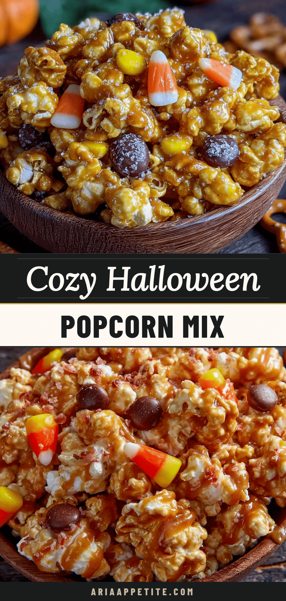 Halloween popcorn mix recipe