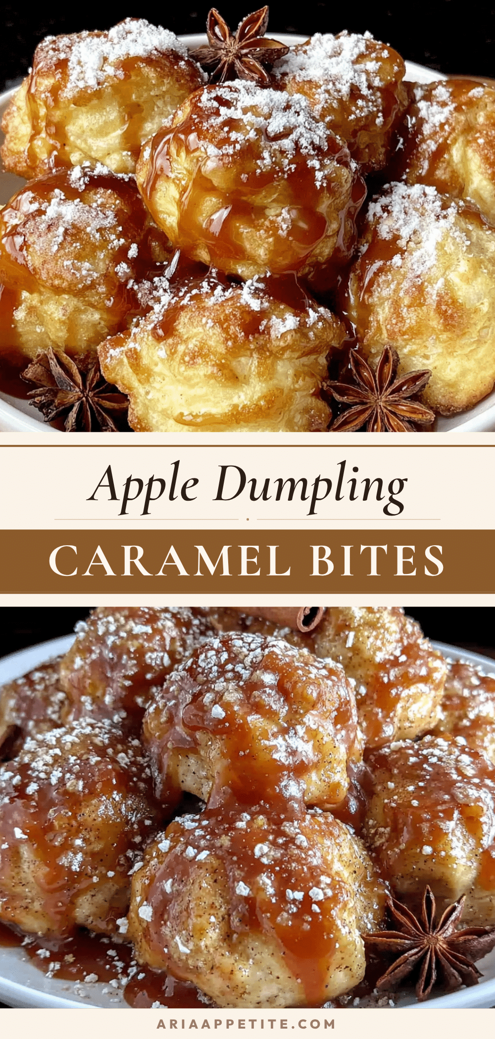 Kid-Approved Apple Dumpling Bites with Easy Caramel Drizzle recipe