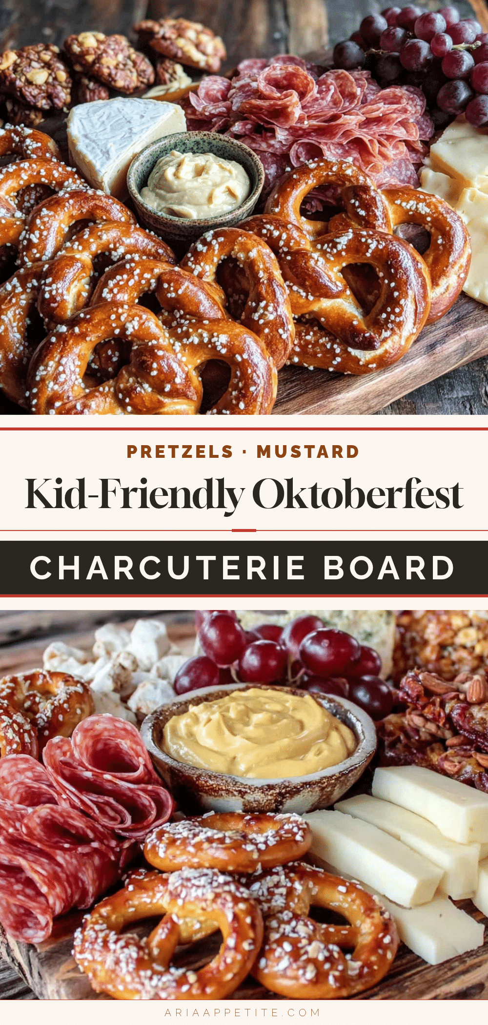 Kid-Friendly Oktoberfest Charcuterie Board with Pretzels recipe