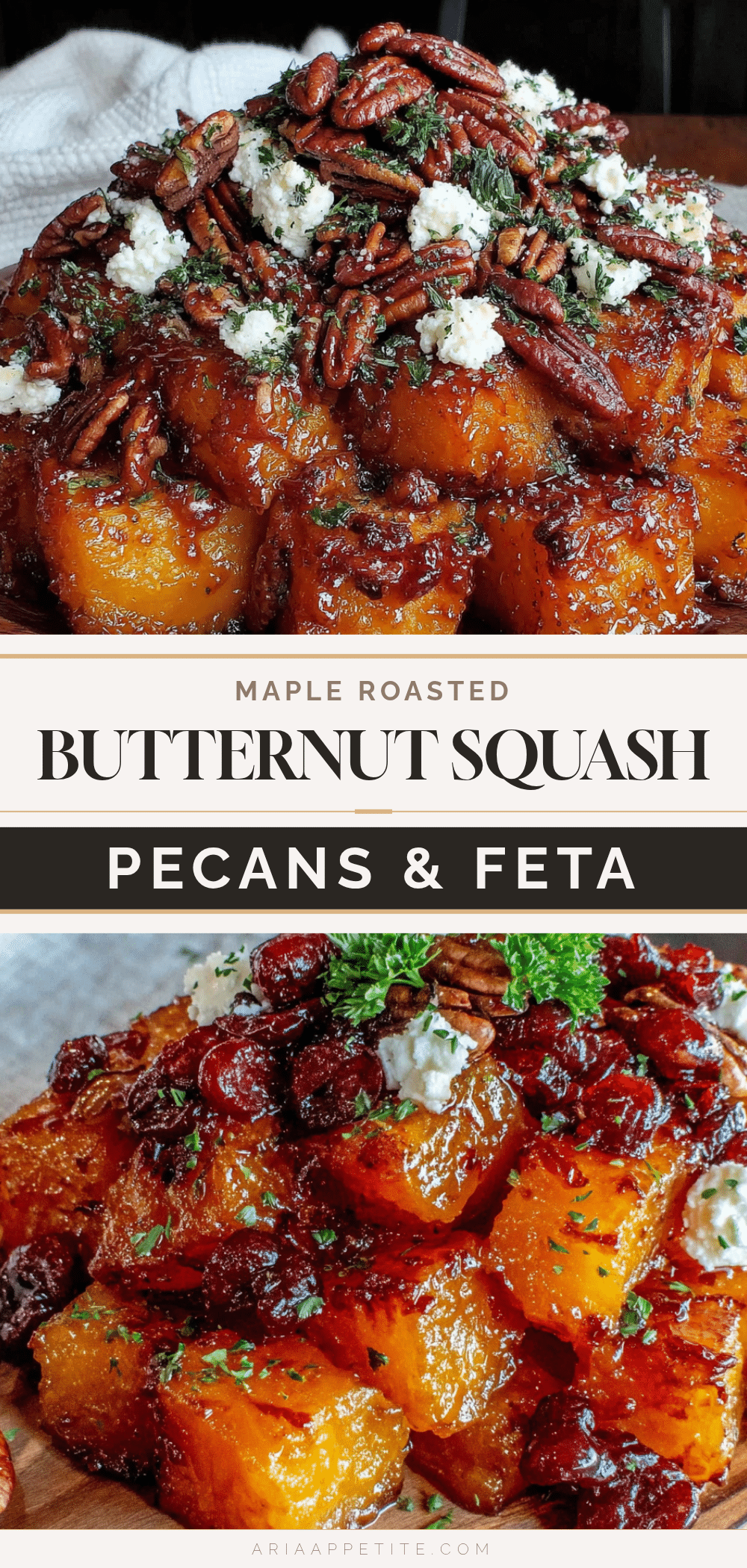 maple roasted butternut squash with feta recipe