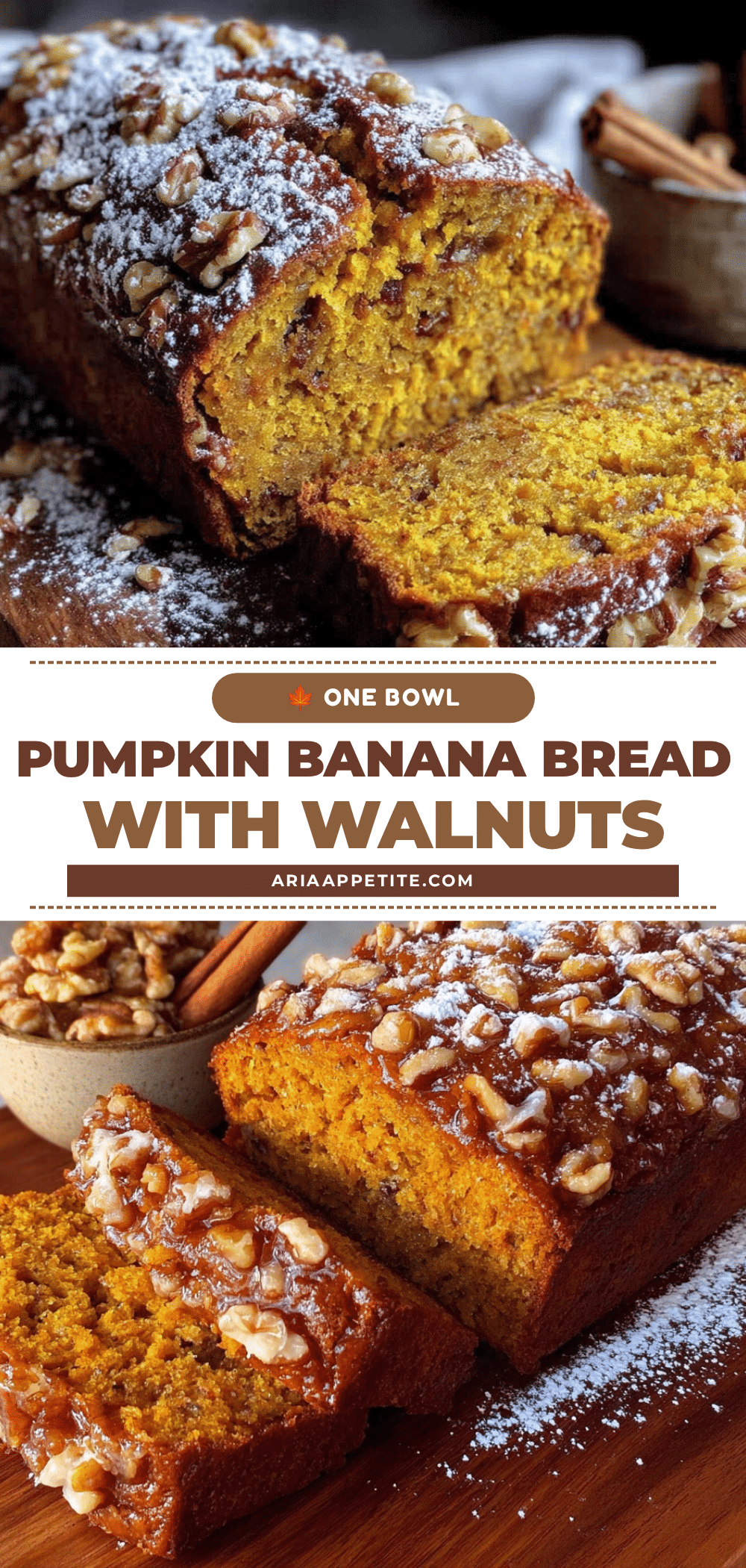 pumpkin banana bread with walnuts recipe