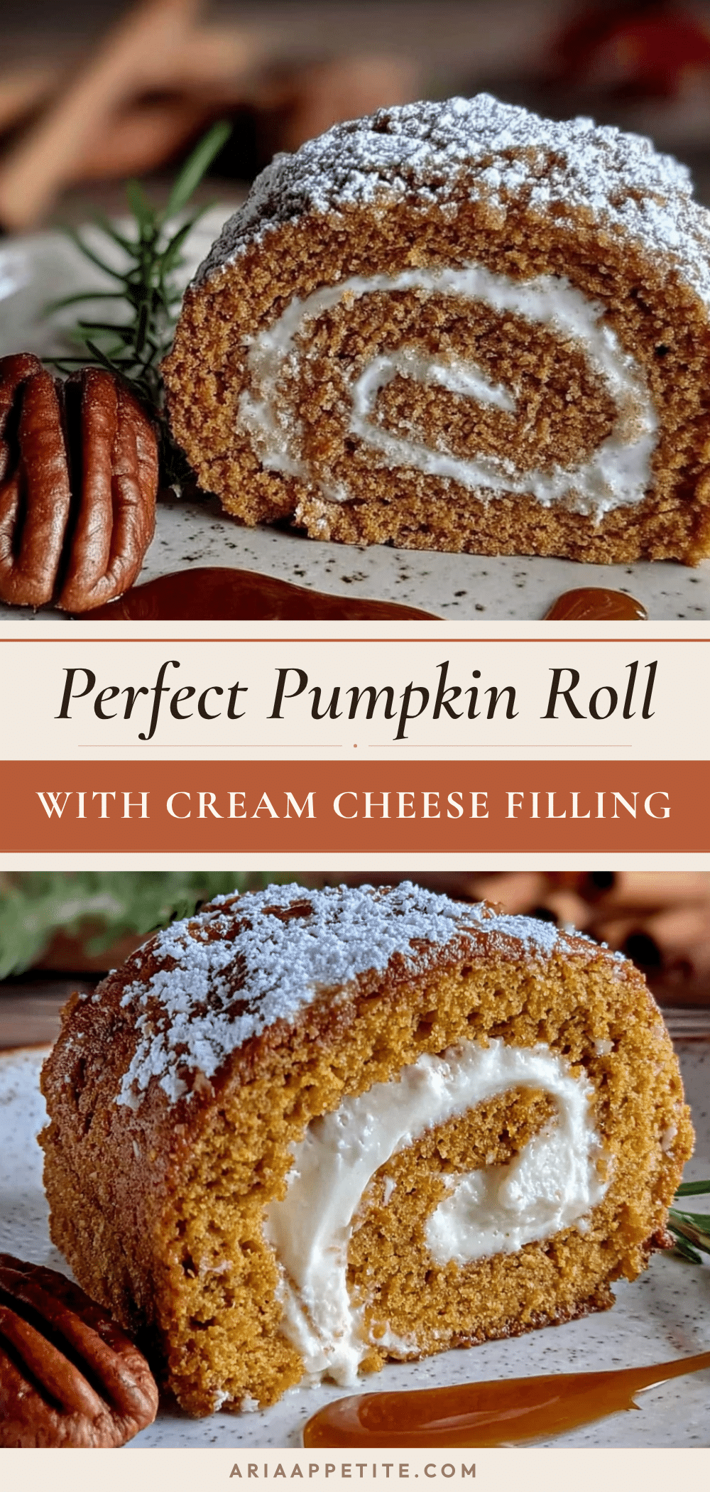 pumpkin roll with cream cheese filling recipe