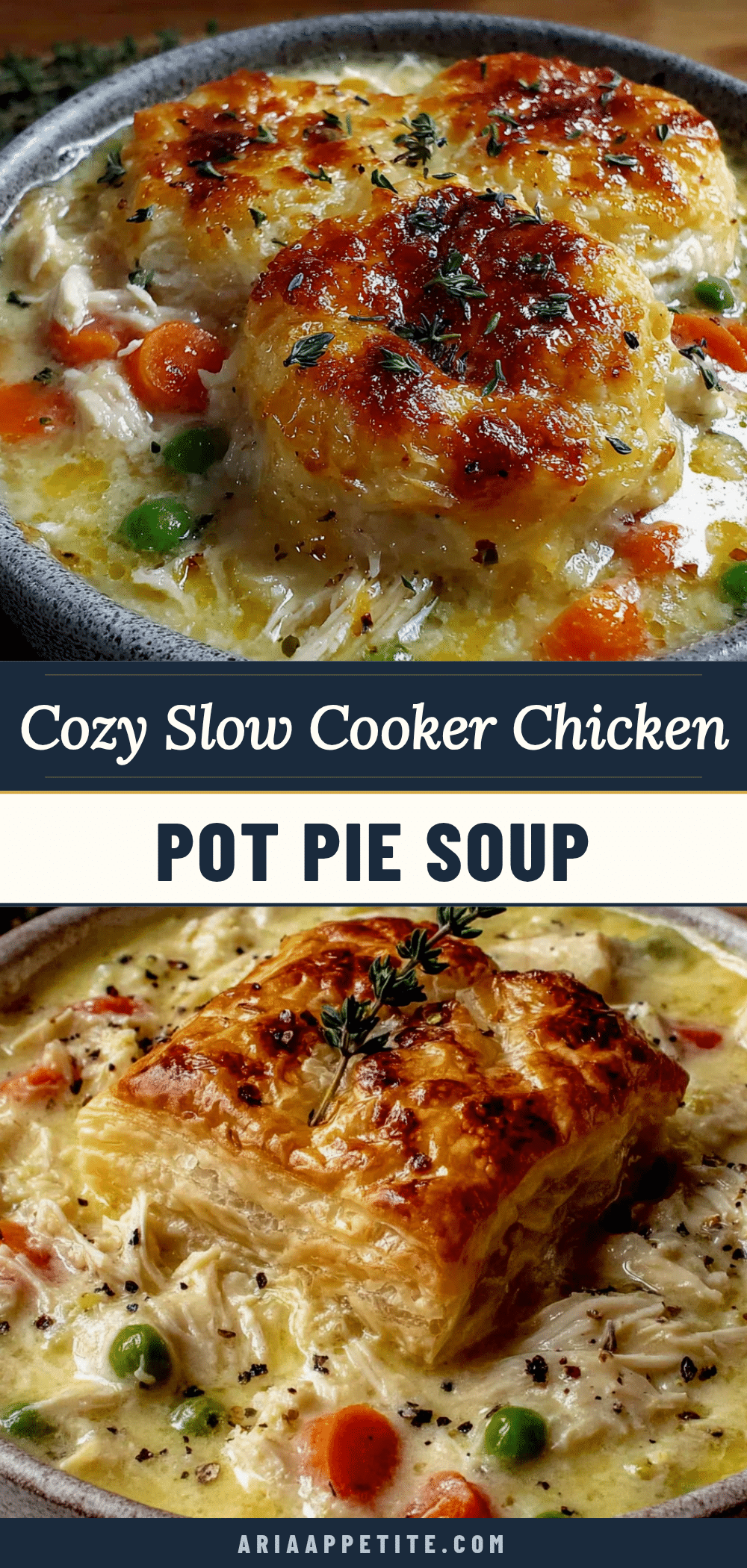 slow cooker chicken pot pie soup recipe