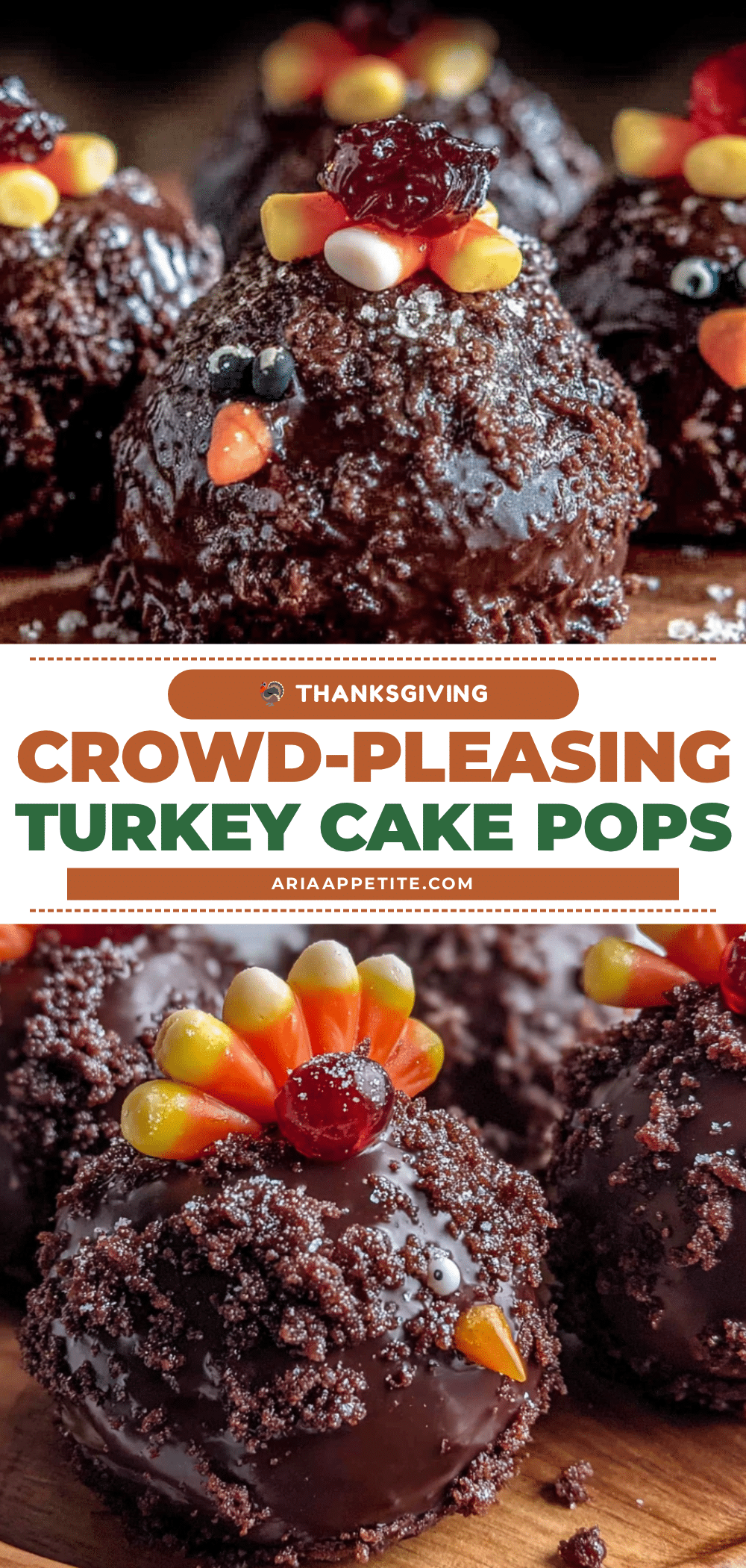 Thanksgiving turkey cake pops recipe