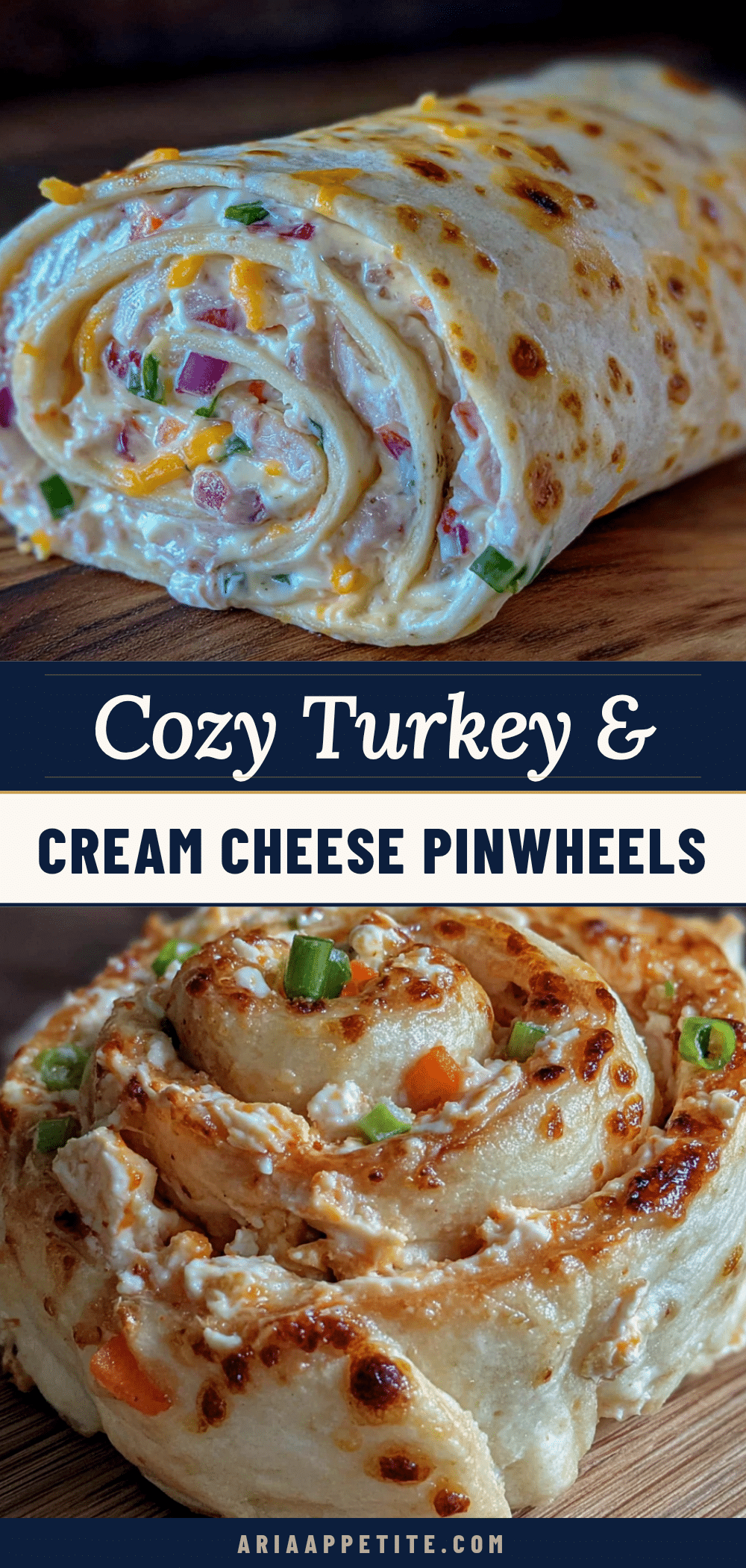 Turkey cream cheese pinwheels recipe