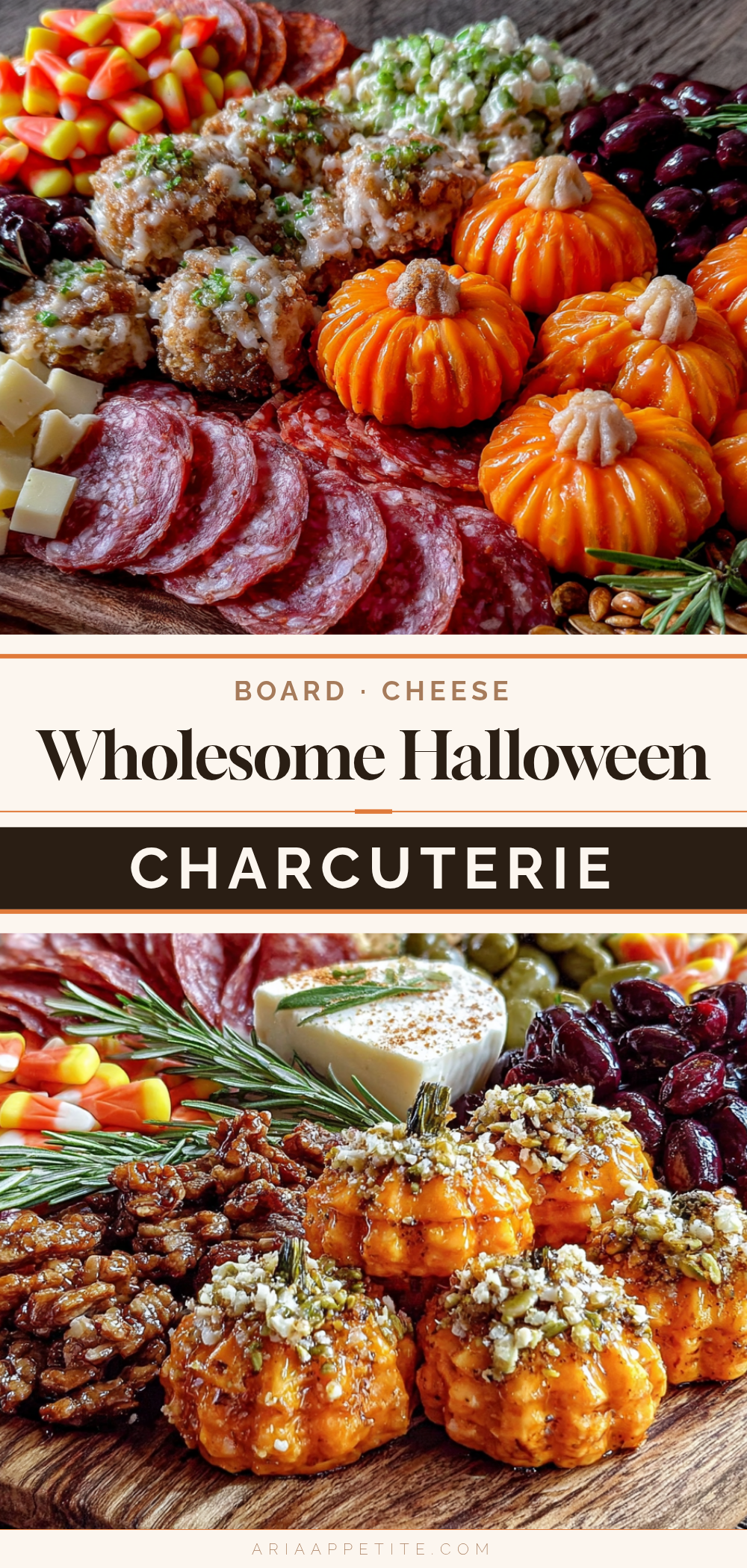 wholesome halloween charcuterie board with cheese pumpkins recipe