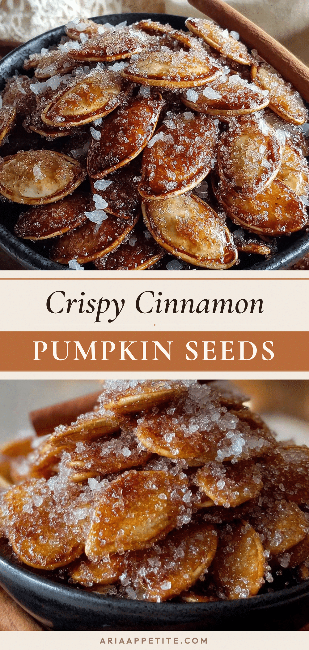 crispy cinnamon sugar roasted pumpkin seeds recipe