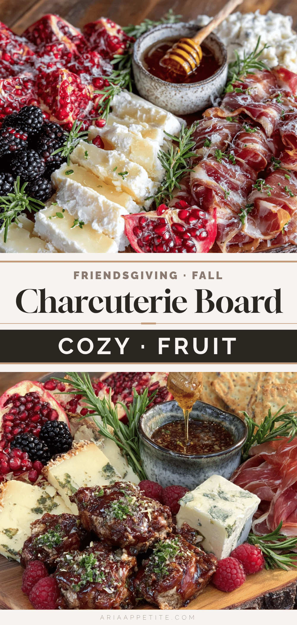 Friendsgiving charcuterie board with fall fruit recipe