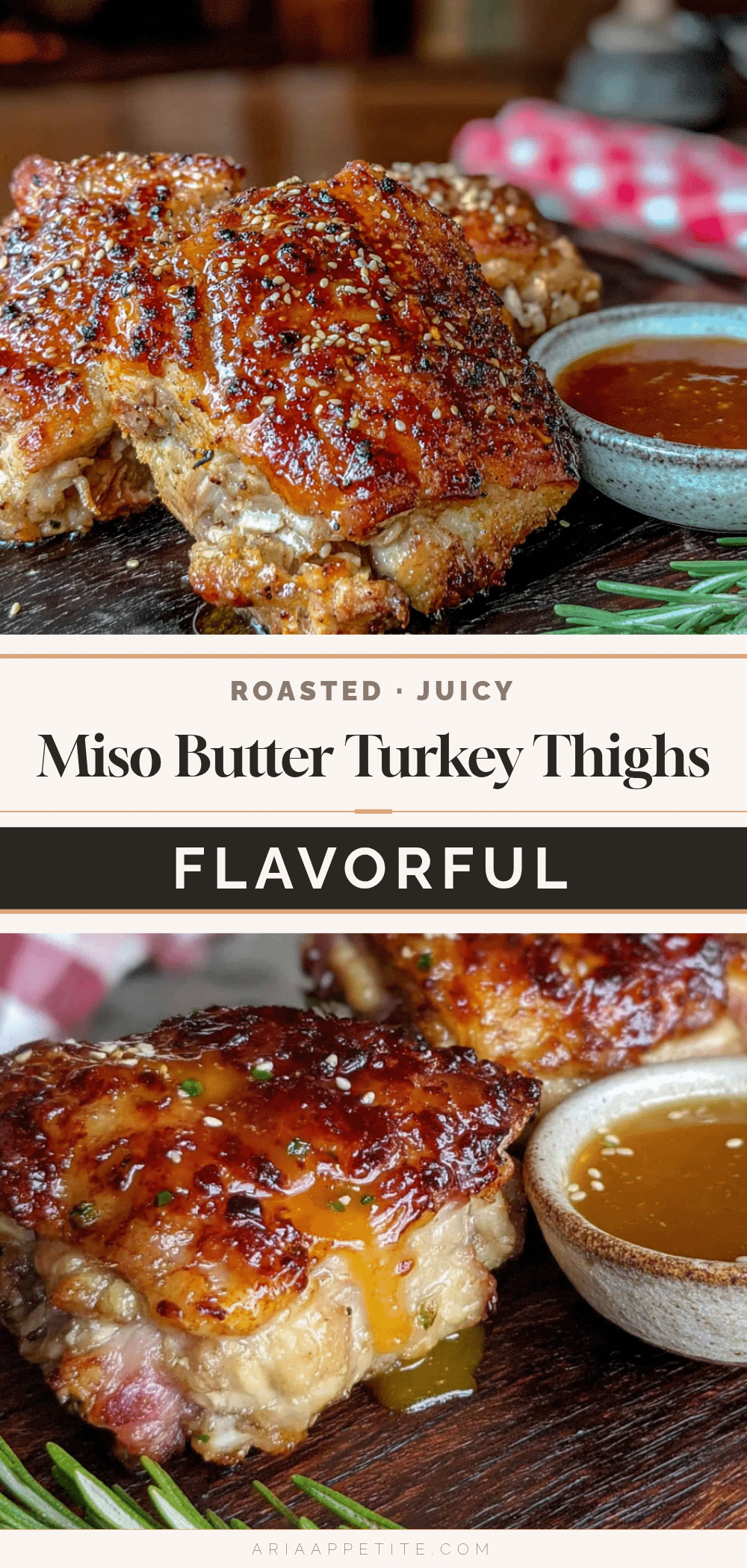 miso butter roasted turkey thighs recipe